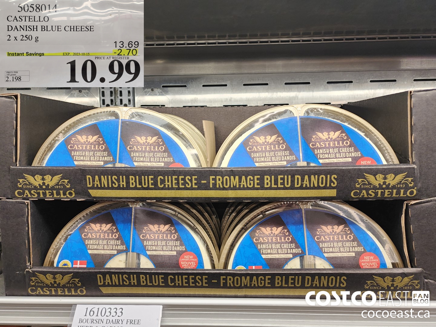 5058014 CASTELLO DANISH BLUE CHEESE 2 X 250G ($2.70 INSTANT SAVINGS EXPIRES ON 2023-10-15) $10.99