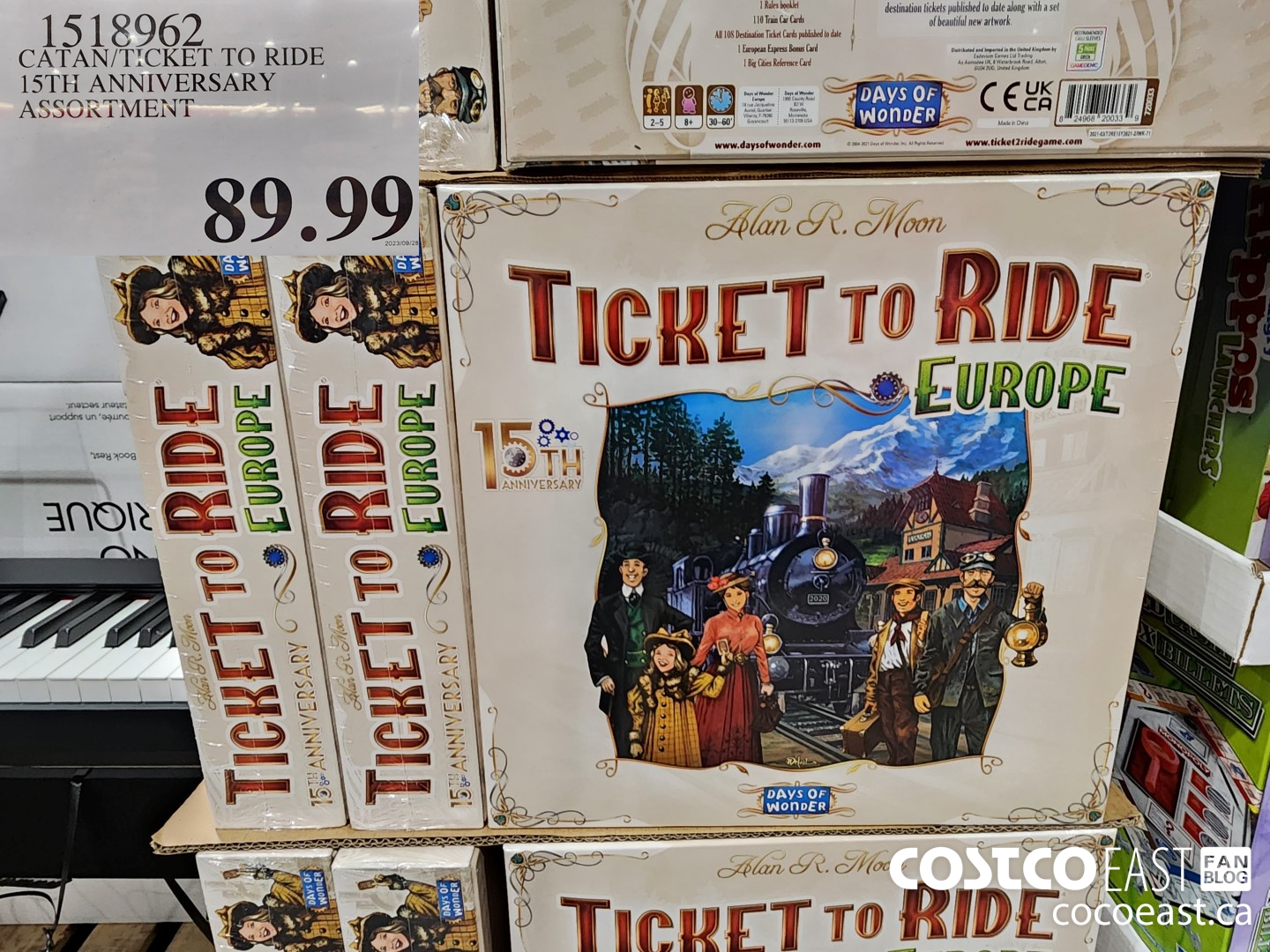 1518962 CATAN/TICKET TO RIDE 15TH ANNIVERSARY ASSORTMENT $89.99