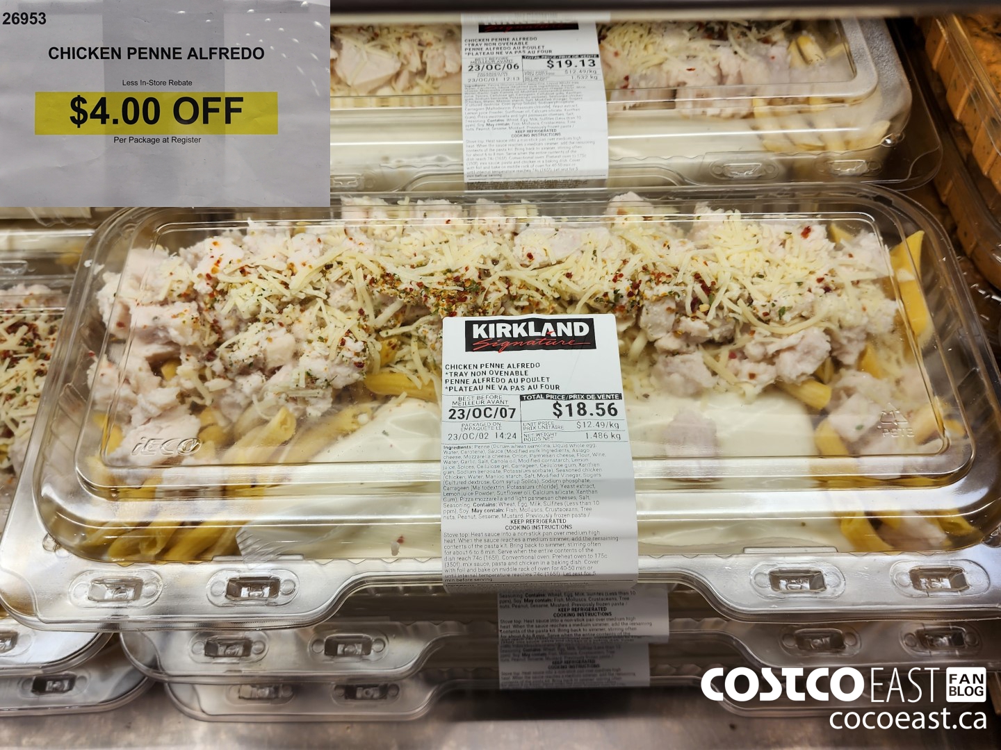 26953 CHICKEN PENNE ALFREDO ($4.00 INSTANT SAVINGS)