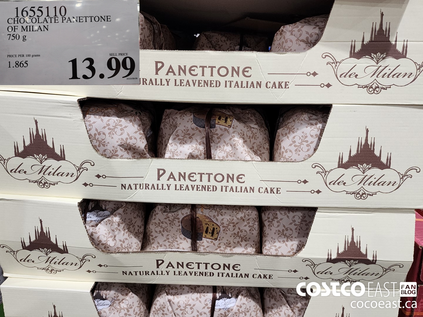 1655110 CHOCOLATE PANETTONE OF MILAN 750 g $13.99