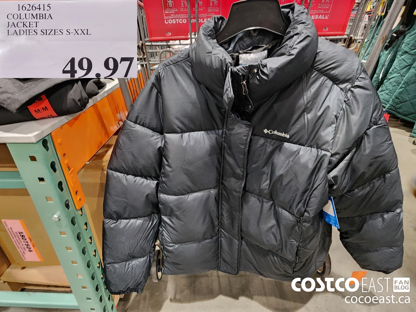 1626415 COLUMBIA JACKET LADIES SIZES S-XXL $49.97