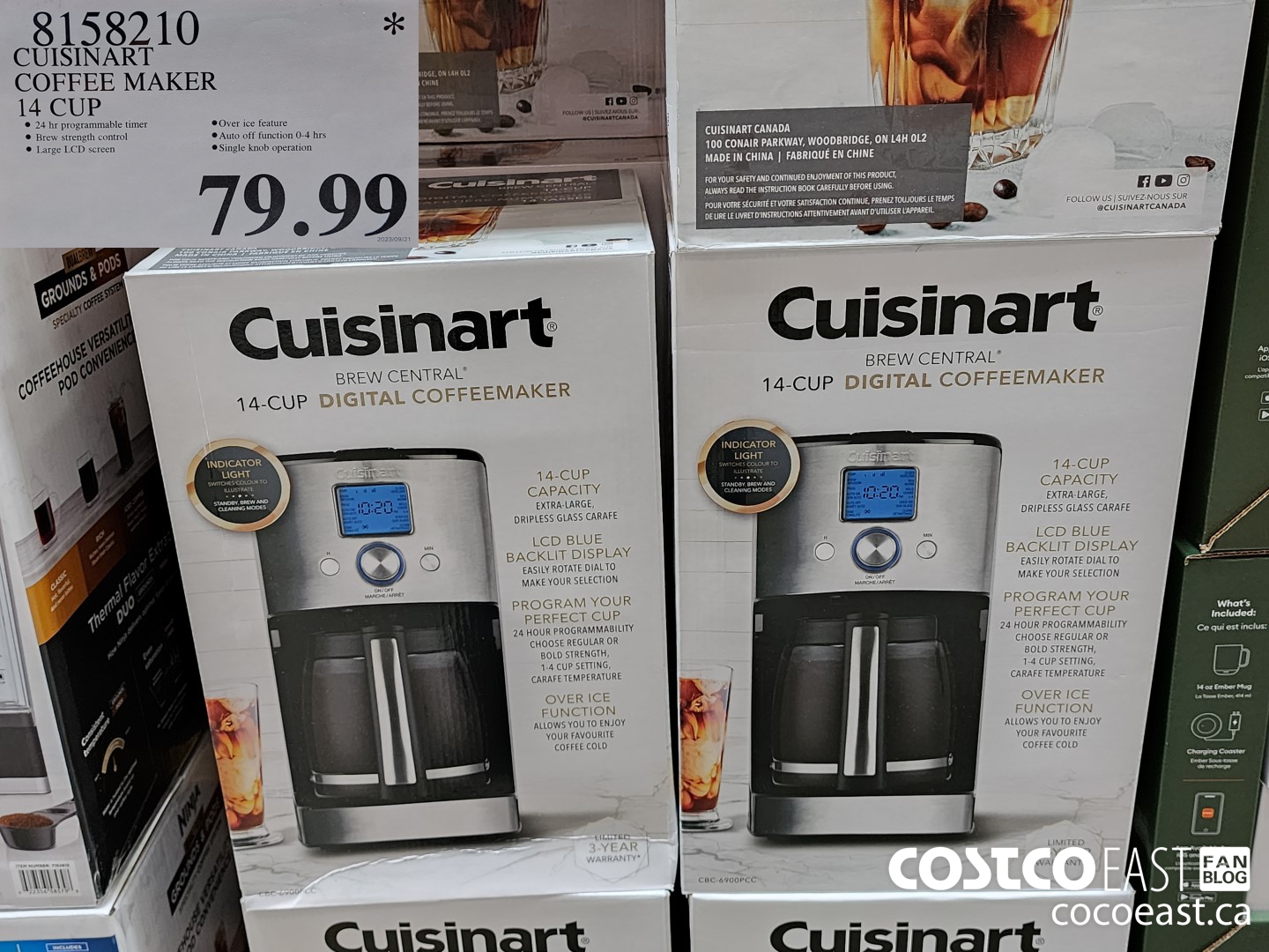 8158210 CUISINART COFFEE MAKER 14 CUP $79.99