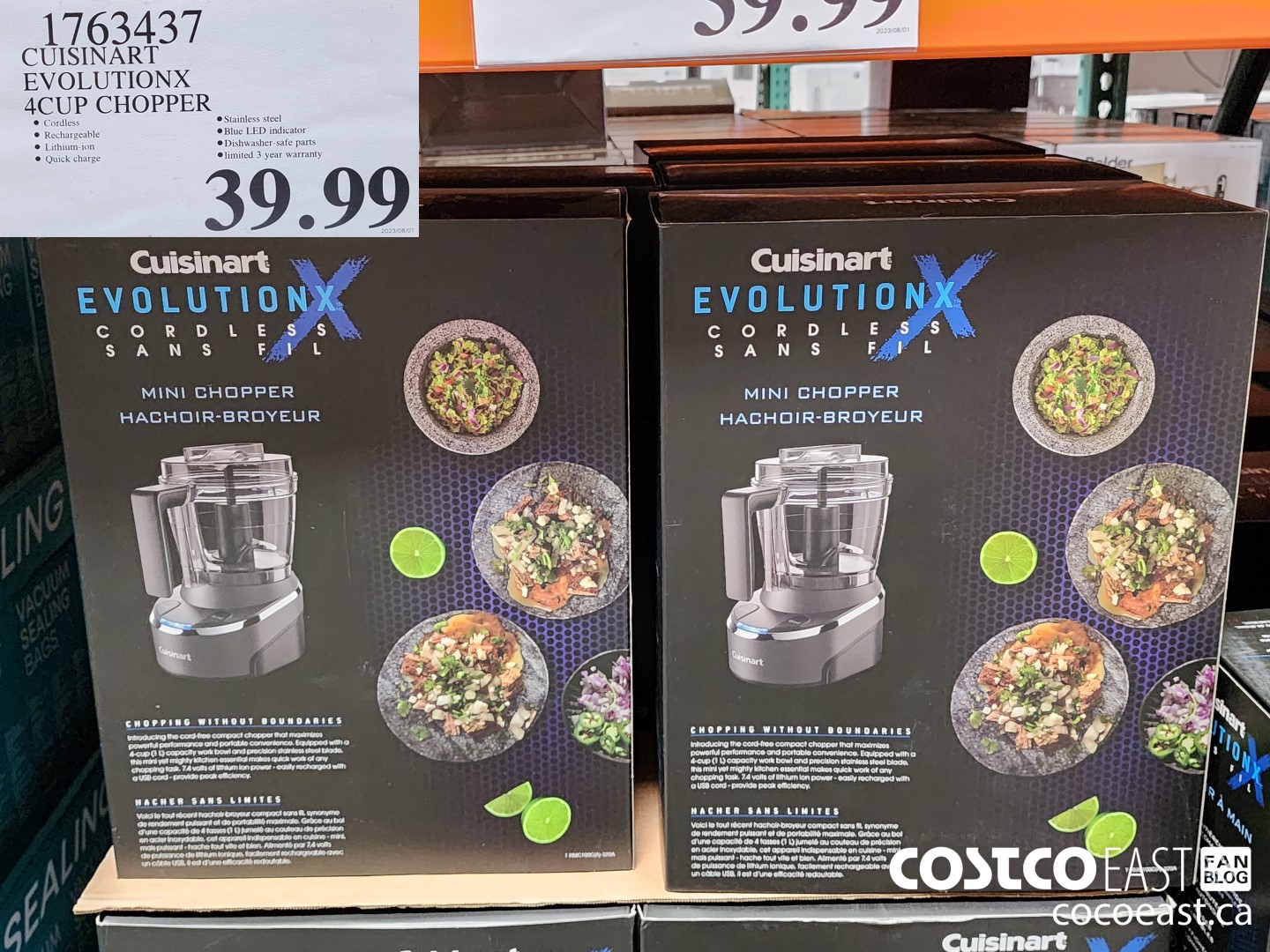 1763437 CUISINART EVOLUTIONX 4CUP CHOPPER $39.99