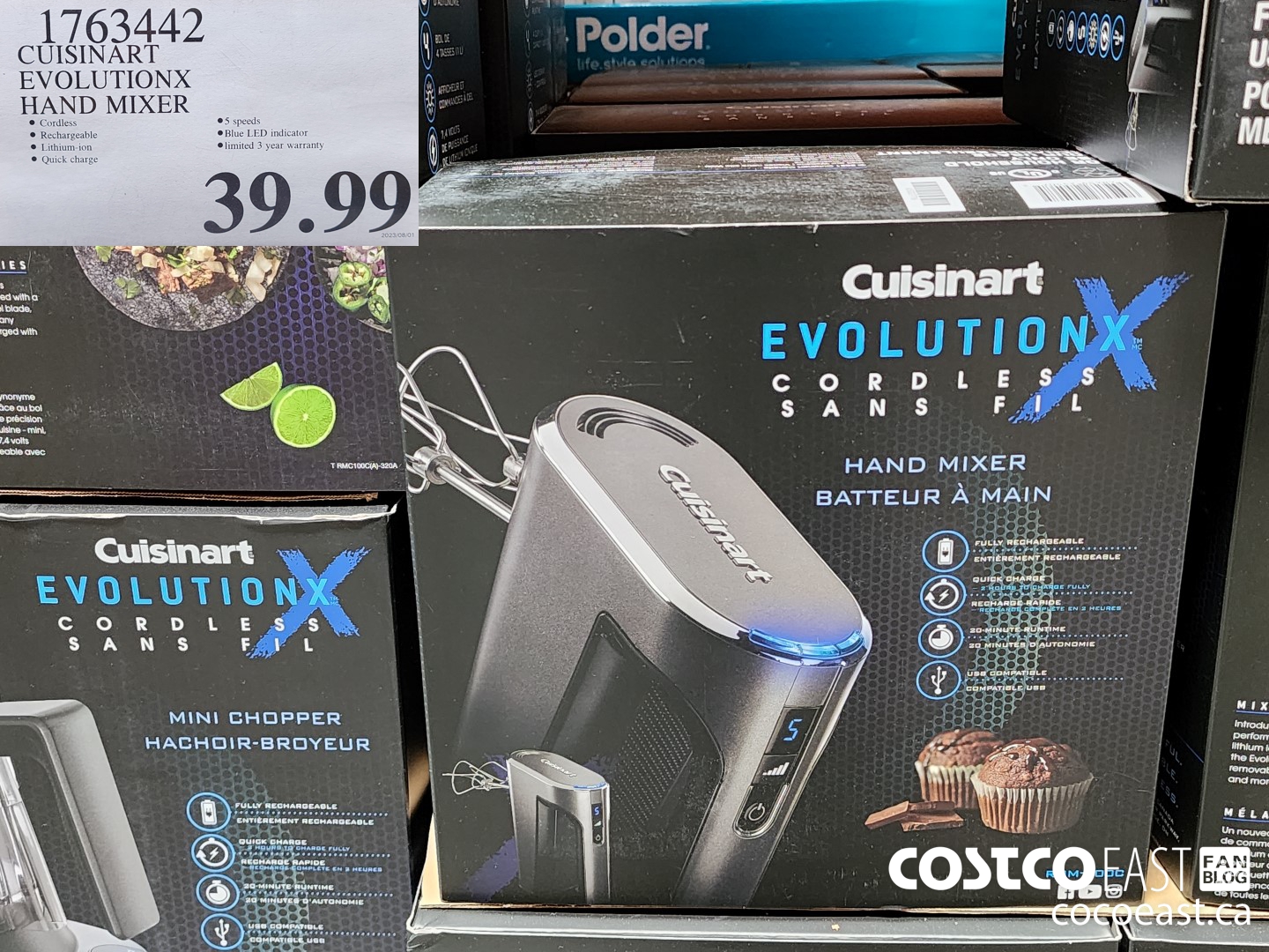 1763442 CUISINART EVOLUTIONX HAND MIXER $39.99