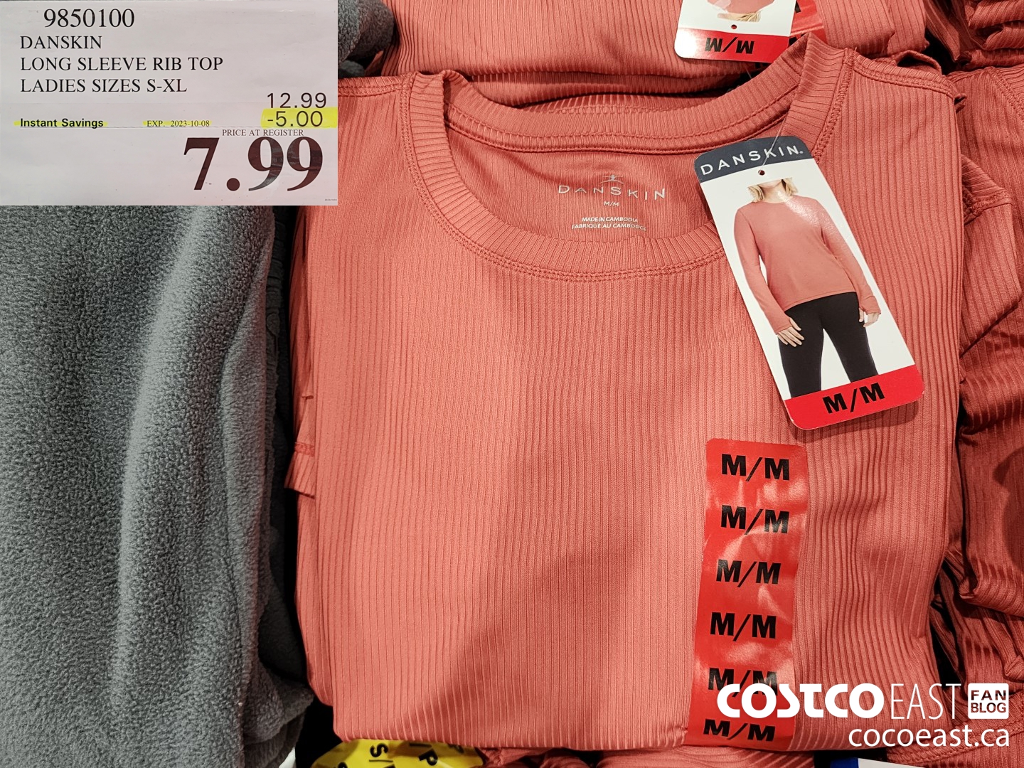 Danskin long sleeve rib top. #costco #costcocanada #tinasfavyyc #yycco