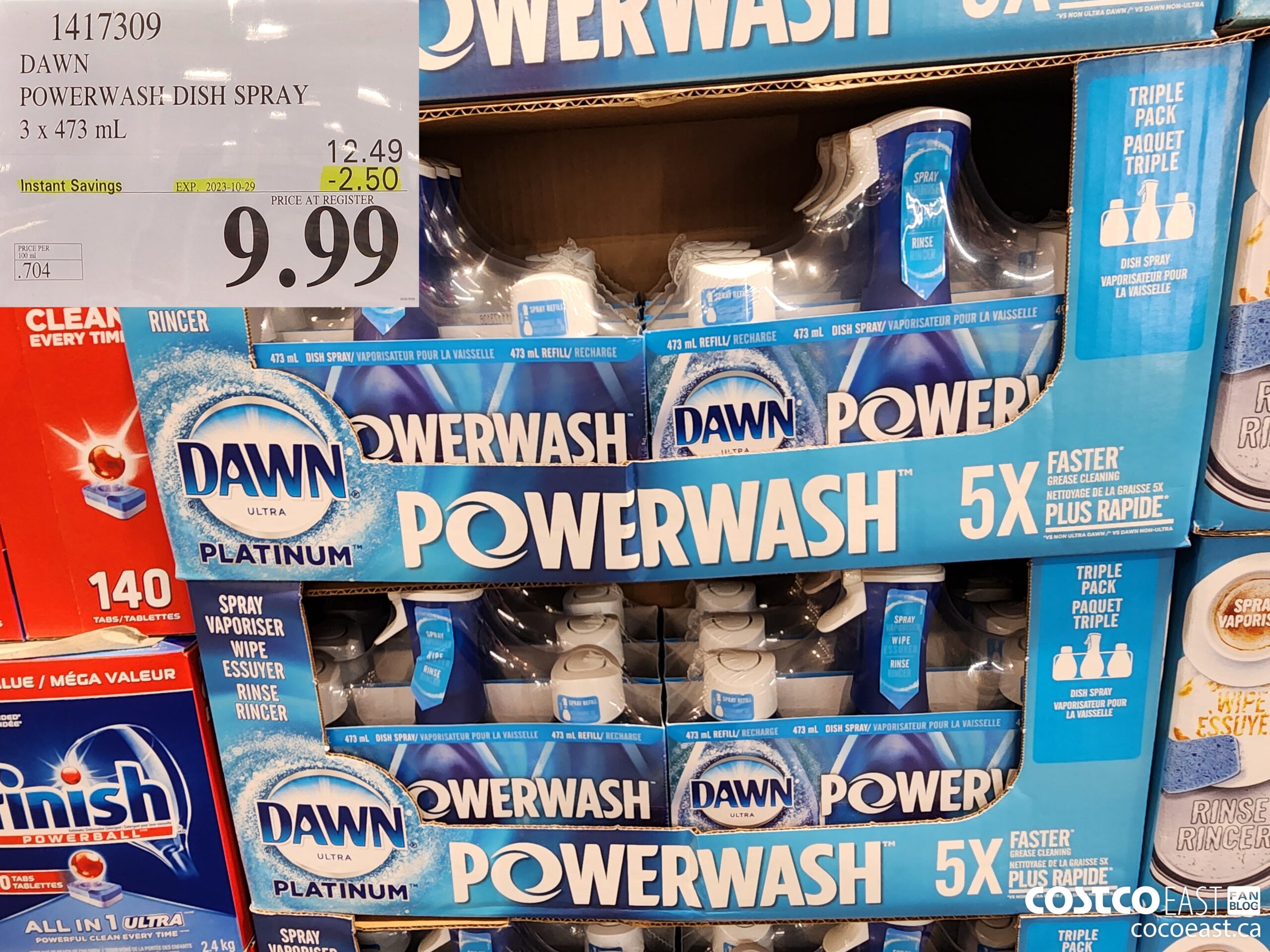 1417309 DAWN POWERWASH DISH SPRAY 3 X 473 mL ($2.50 INSTANT SAVINGS EXPIRES ON 2023-10-29) $9.99
