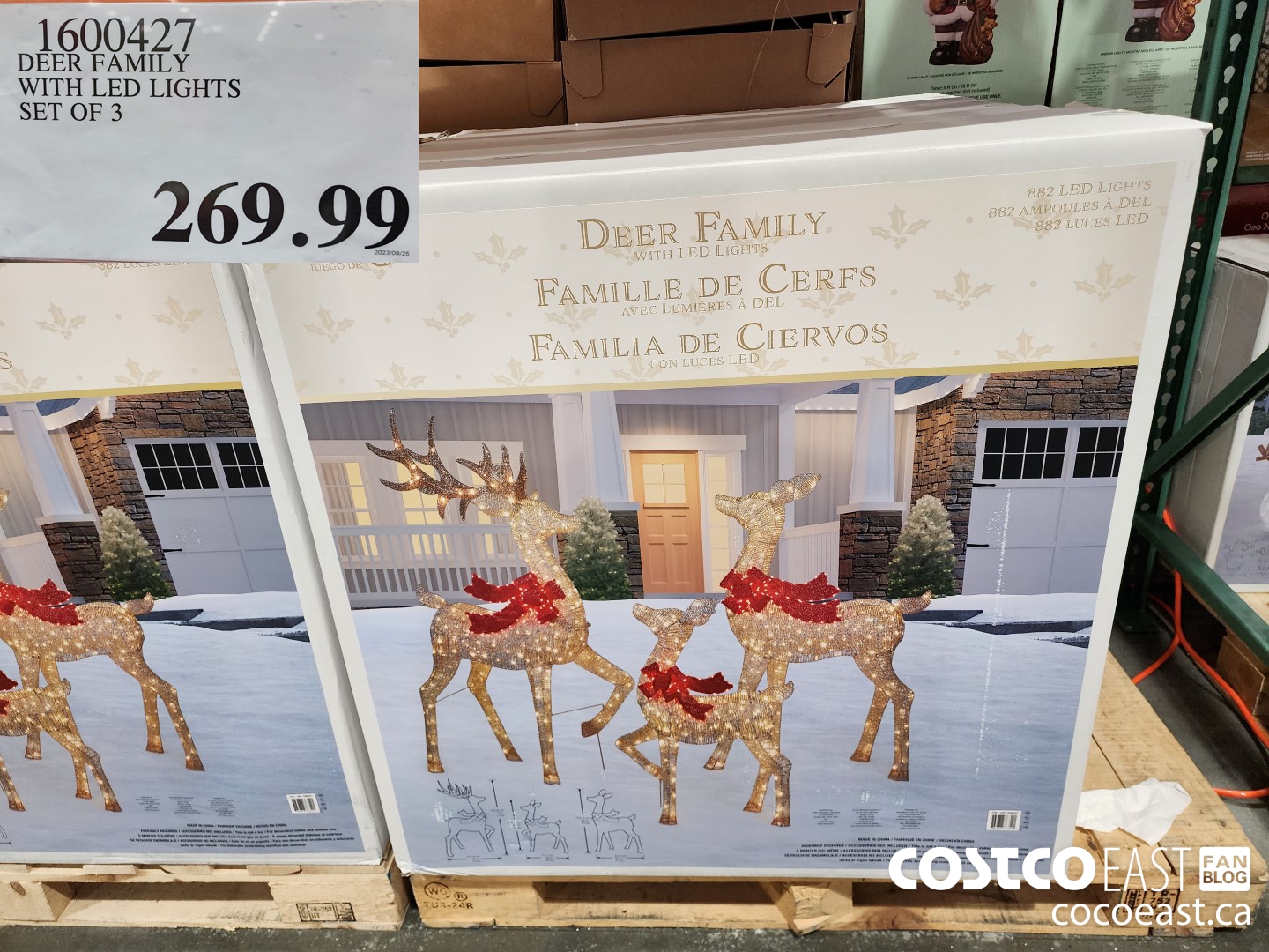 1600427 DEER FAMILY WITH LED LIGHTS SET OF 3 $269.99