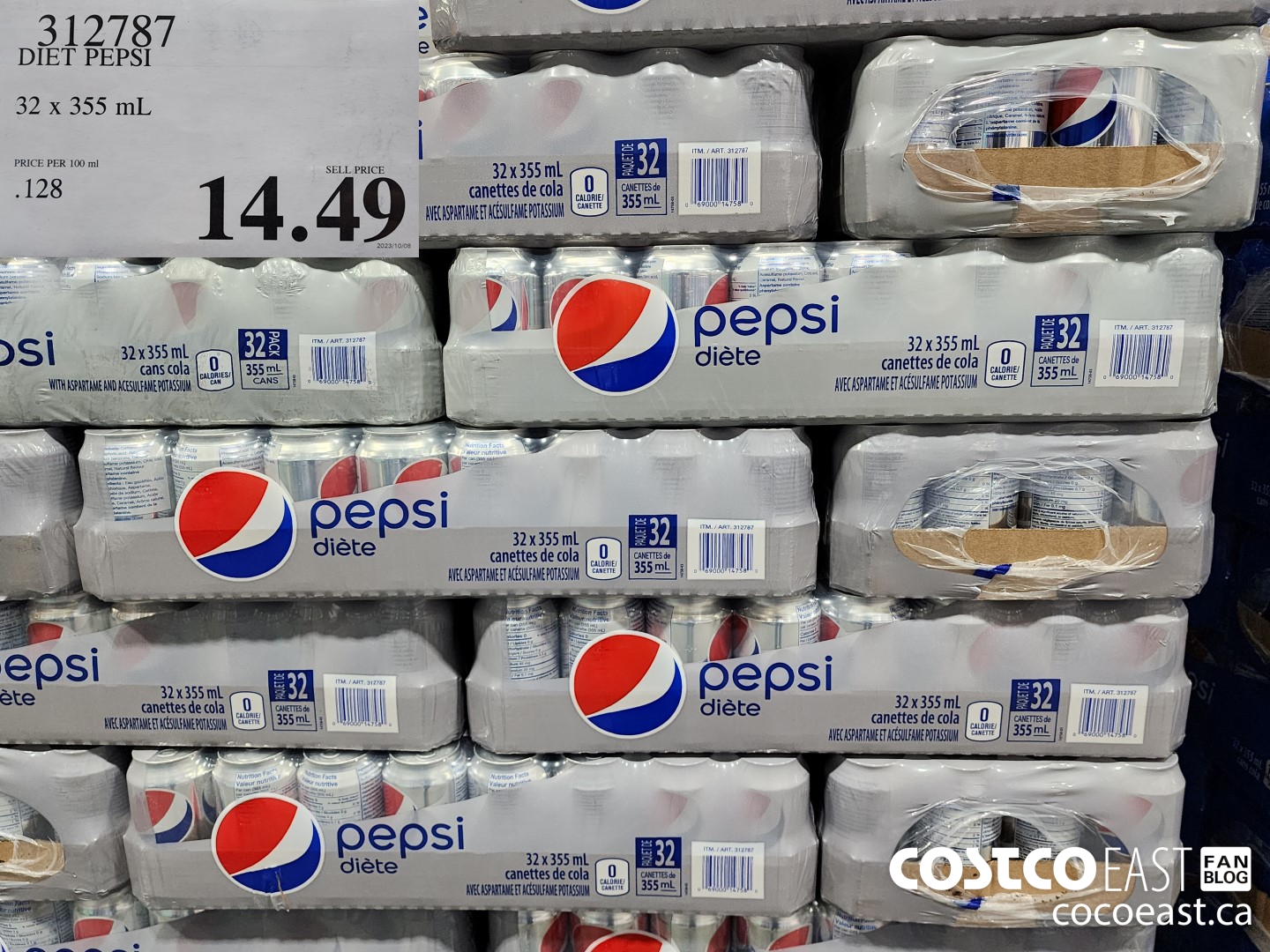 312787 DIET PEPSI 32 X 355 $14.49