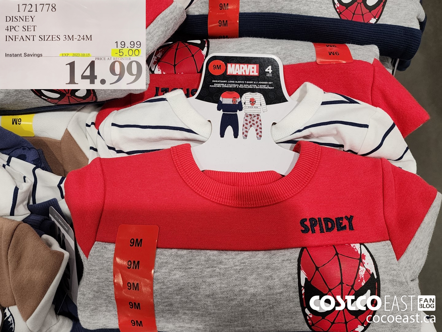 1721778 DISNEY 4PC SET INFANT SIZES 3M-24M ($5.00 INSTANT SAVINGS EXPIRES ON 2023-10-15) $14.99