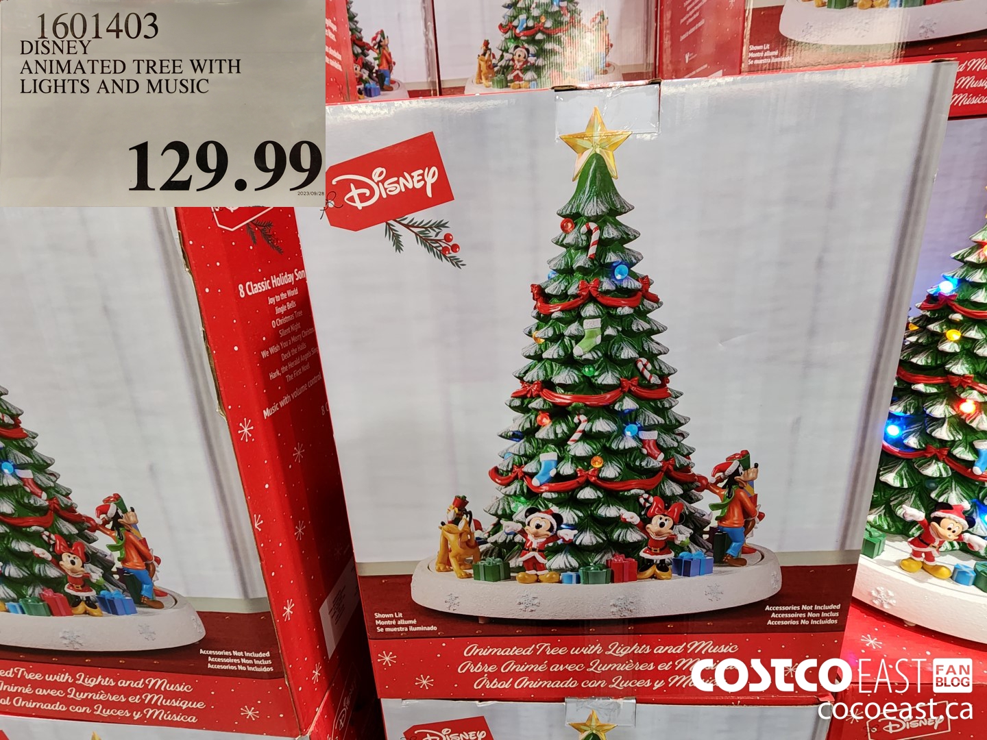 1601403 DISNEY ANIMATED TREE WITH LIGHTS AND MUSIC $129.99