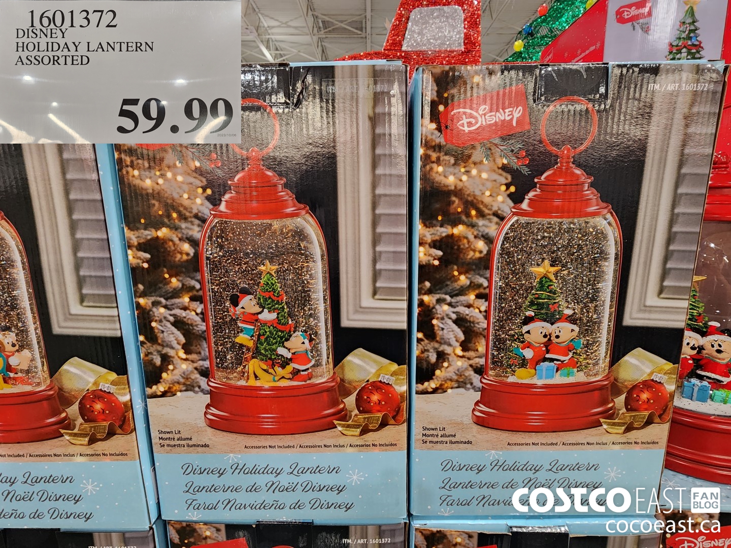 1601372 DISNEY HOLIDAY LANTERN ~ ASSORTED $59.99