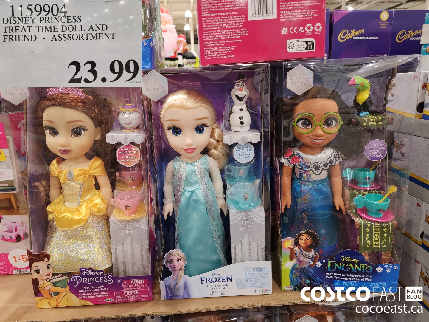 1159904 DISNEY PRINCESS TREAT TIME DOLL AND FRIEND - ASSORTMENT $23.99