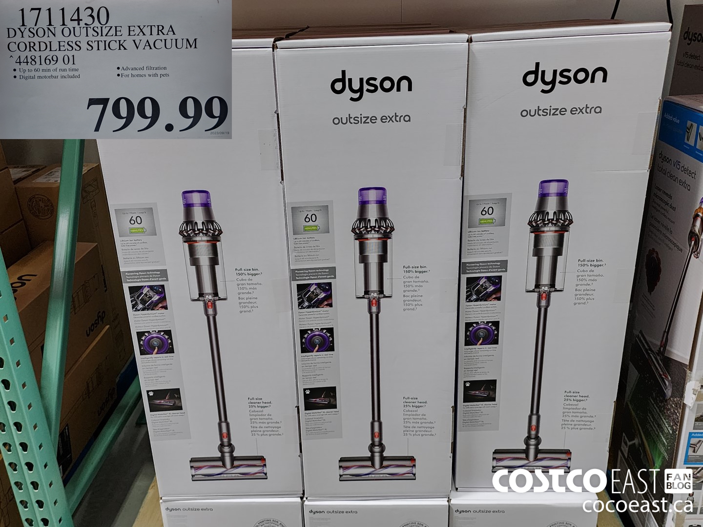 1711430 DYSON OUTSIZE EXTRA CORDLESS STICK VACUUM 448169 01 $799.99