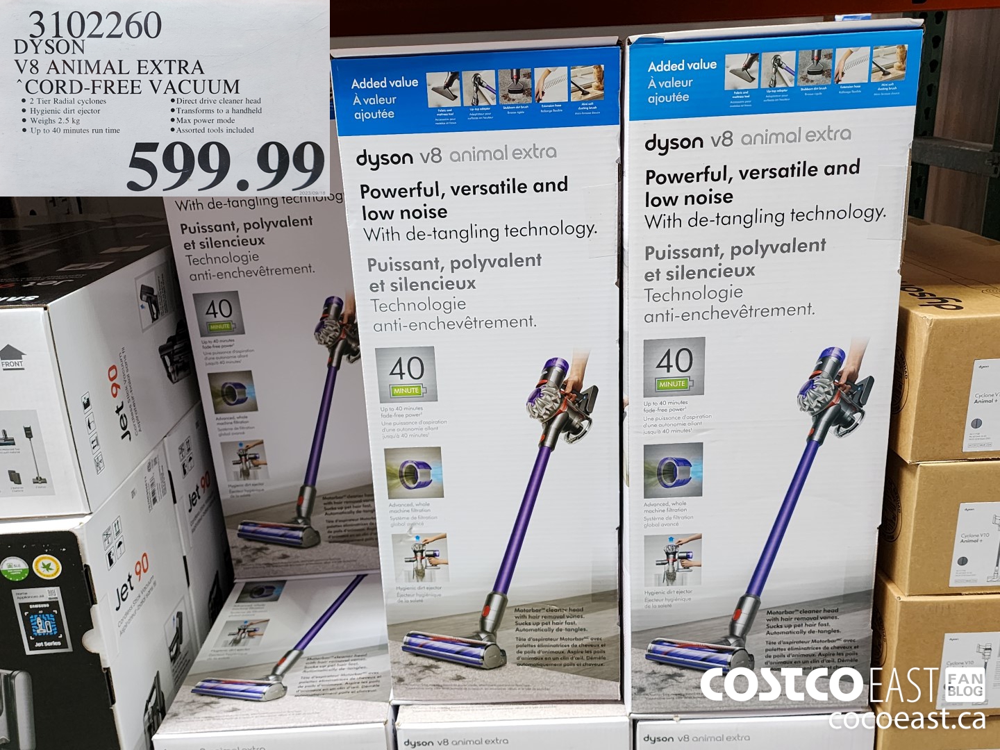 3102260 DYSON ~ V8 ANIMAL EXTRA CORD-FREE VACUUM $599.99