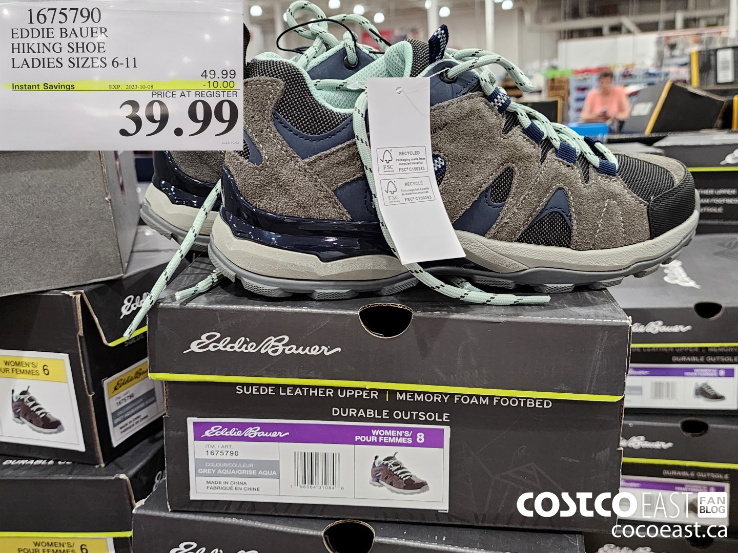 1675790 EDDIE BAUER HIKING SHOE LADIES SIZES 6-11 ($10.00 INSTANT SAVINGS EXPIRES ON 2023-10-08) $39.99