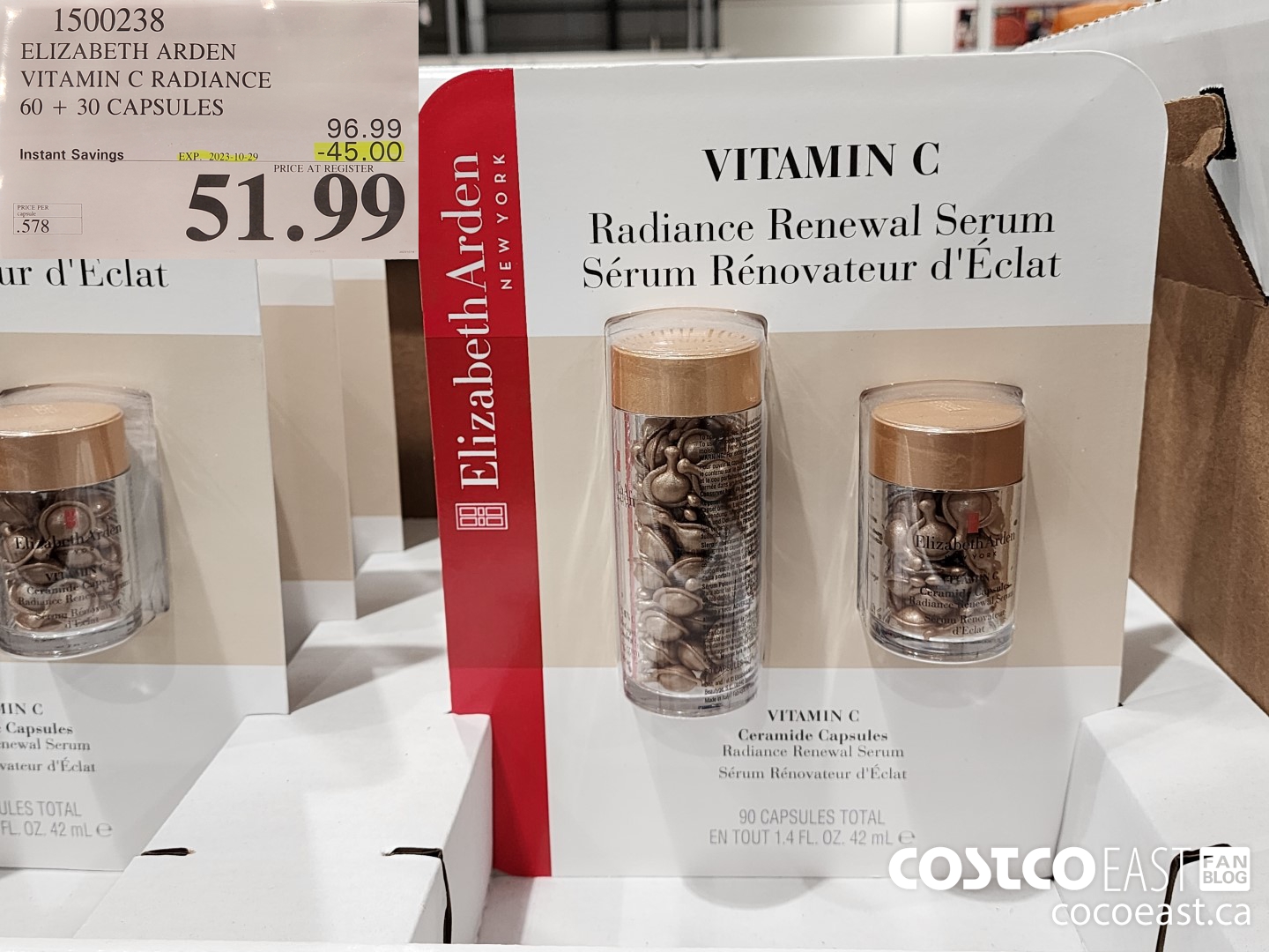 1500238 ELIZABETH ARDEN VITAMIN C RADIANCE 60 + 30 CAPSULES ($45.00 INSTANT SAVINGS EXPIRES ON 2023-10-29) $51.99