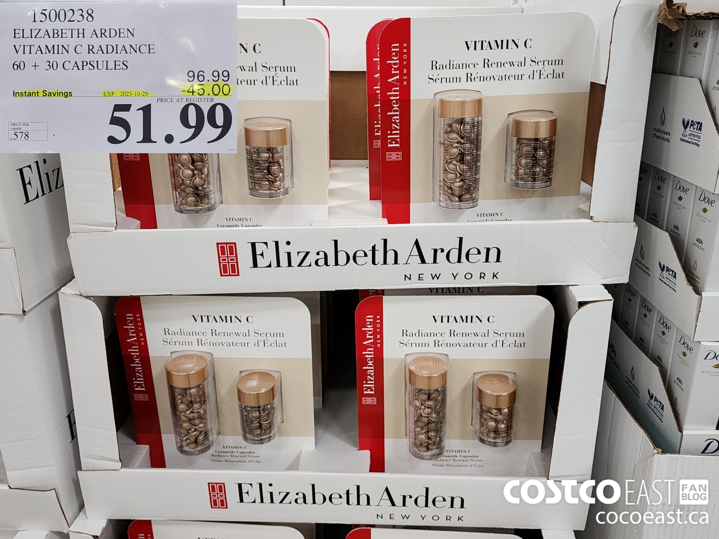 1500238 ELIZABETH ARDEN VITAMIN C RADIANCE 60 + 30 CAPSULES ($45.00 INSTANT SAVINGS EXPIRES ON 2023-10-29) $51.99