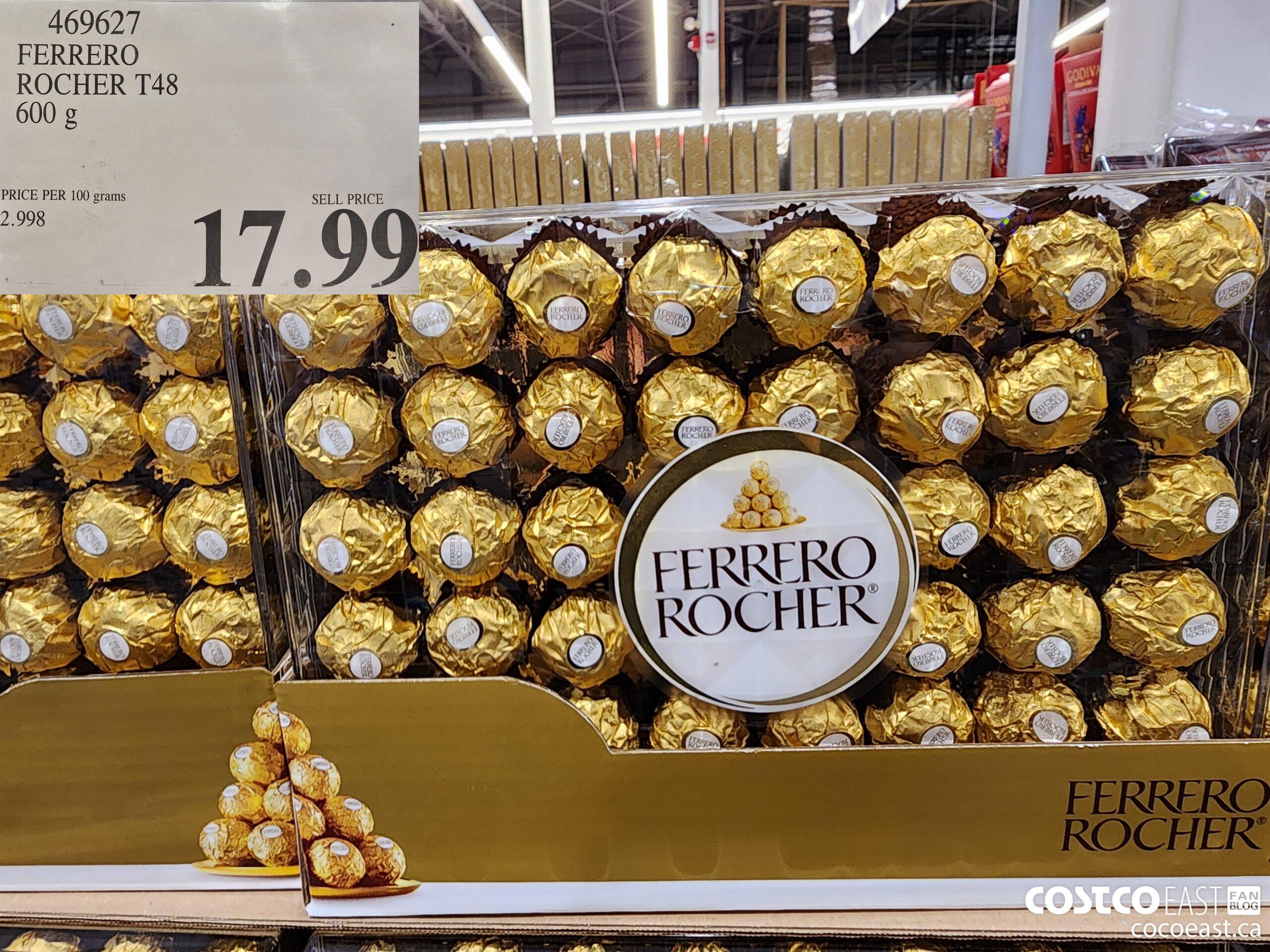 469627 FERRERO ROCHER T48 600 G $17.99