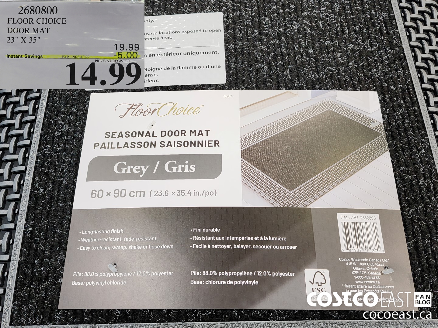 2680800 FLOOR CHOICE DOOR MAT 23