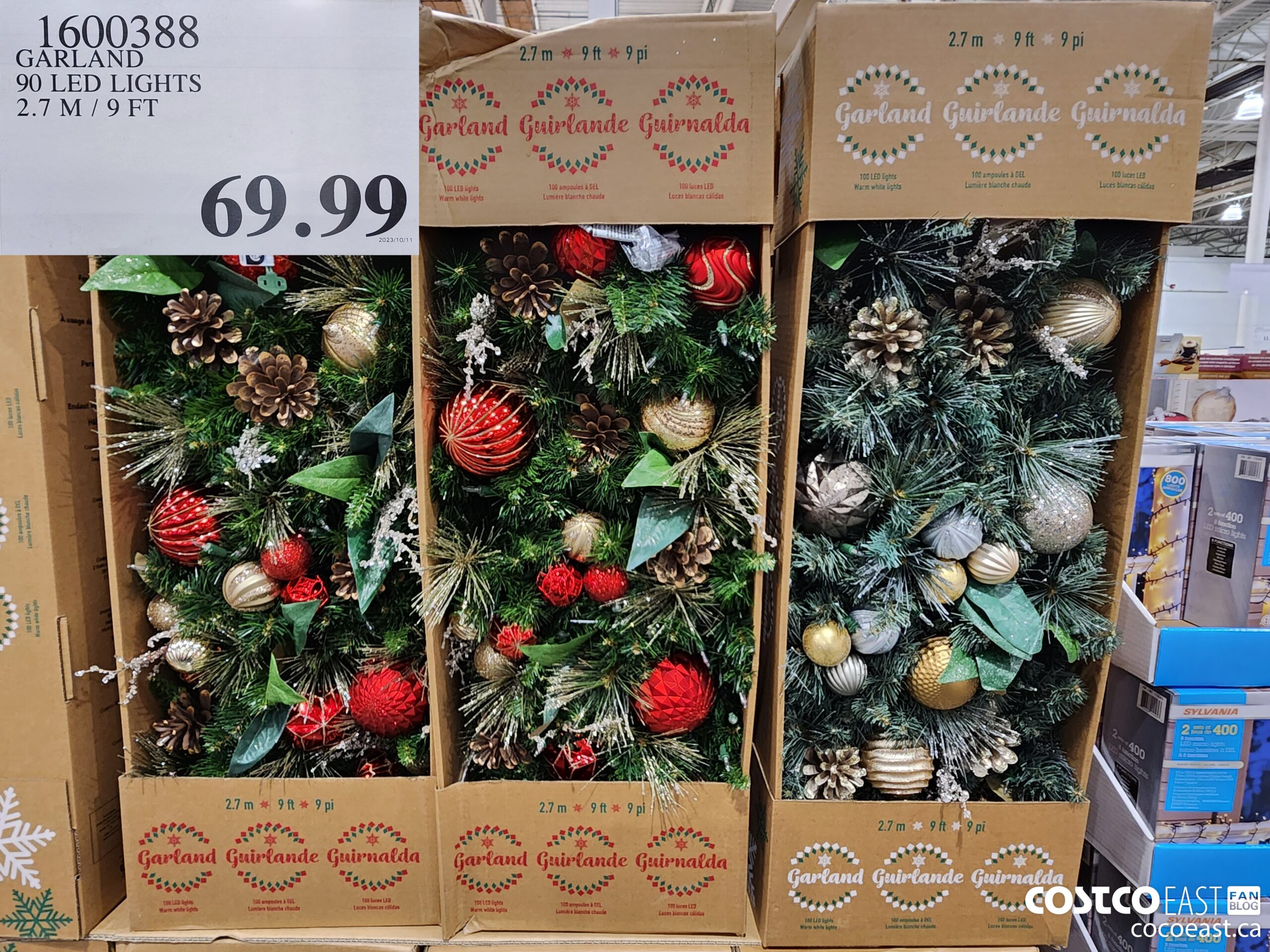 1600388 GARLAND 90 LED LIGHTS 2.7 M / 9 FT $69.99