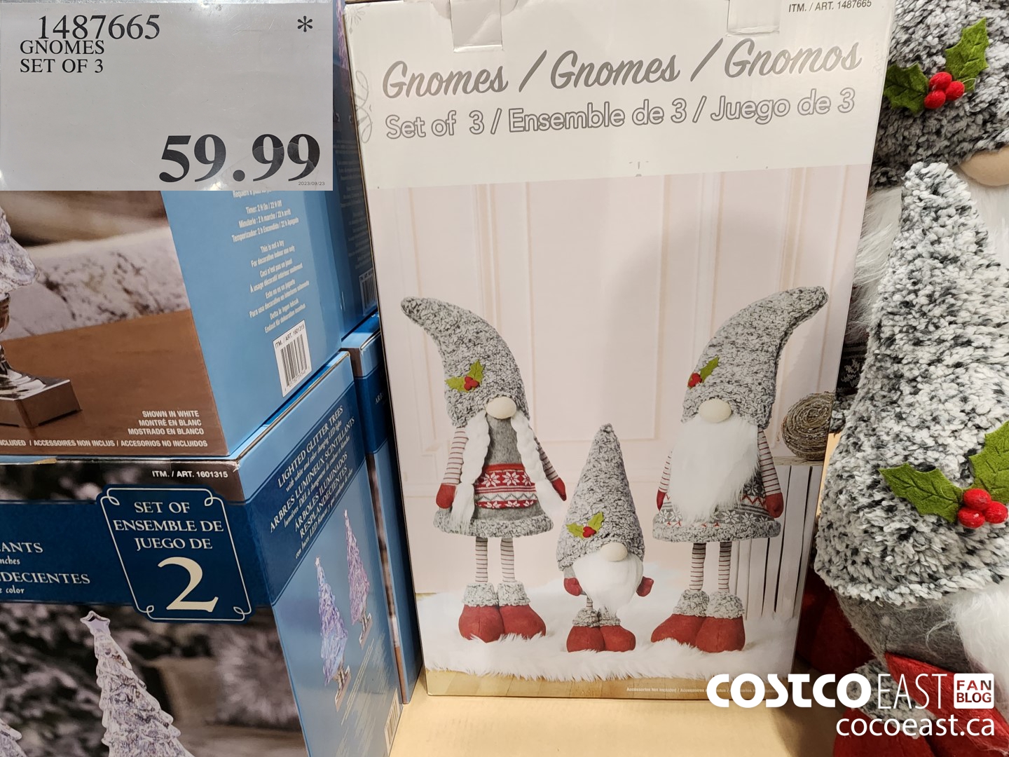 1487665 GNOMES SET OF 3 $59.99