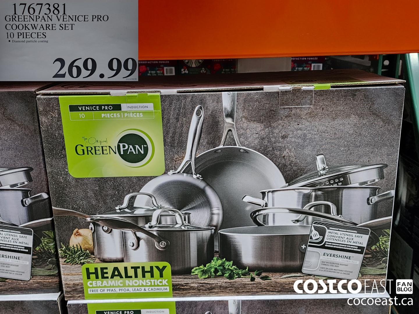1767381 GREENPAN VENICE PRO COOKWARE SET 10 PIECES $269.99