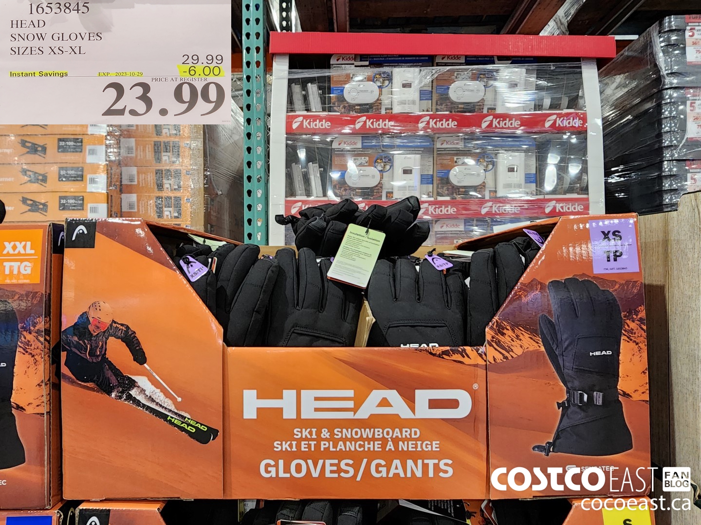 1653845 HEAD SNOW GLOVES SIZES XS - XL ($6.00 INSTANT SAVINGS EXPIRES ON 2023-10-29) $23.99