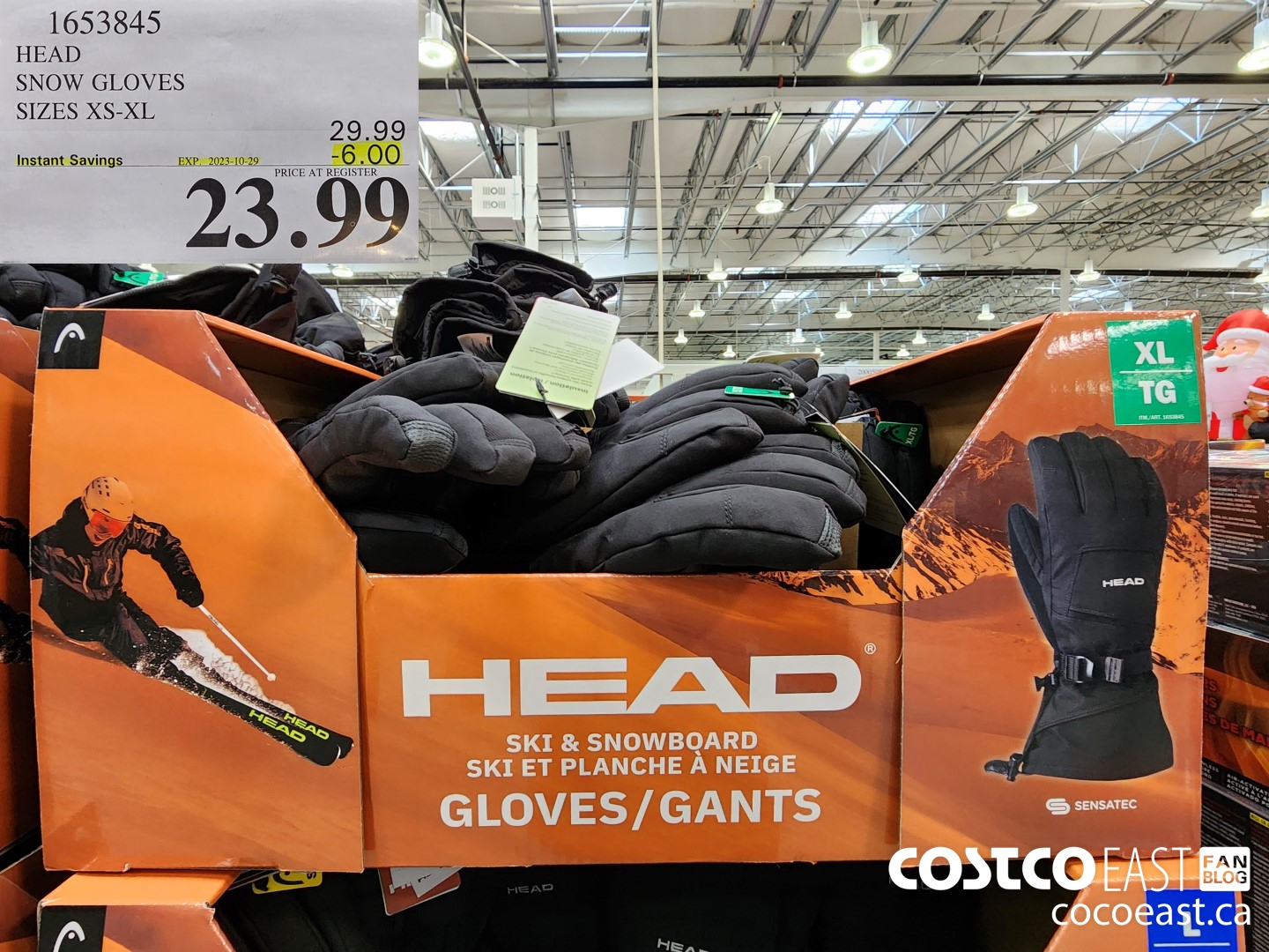 1653845 HEAD SNOW GLOVES SIZES XS - XL ($6.00 INSTANT SAVINGS EXPIRES ON 2023-10-29) $23.99