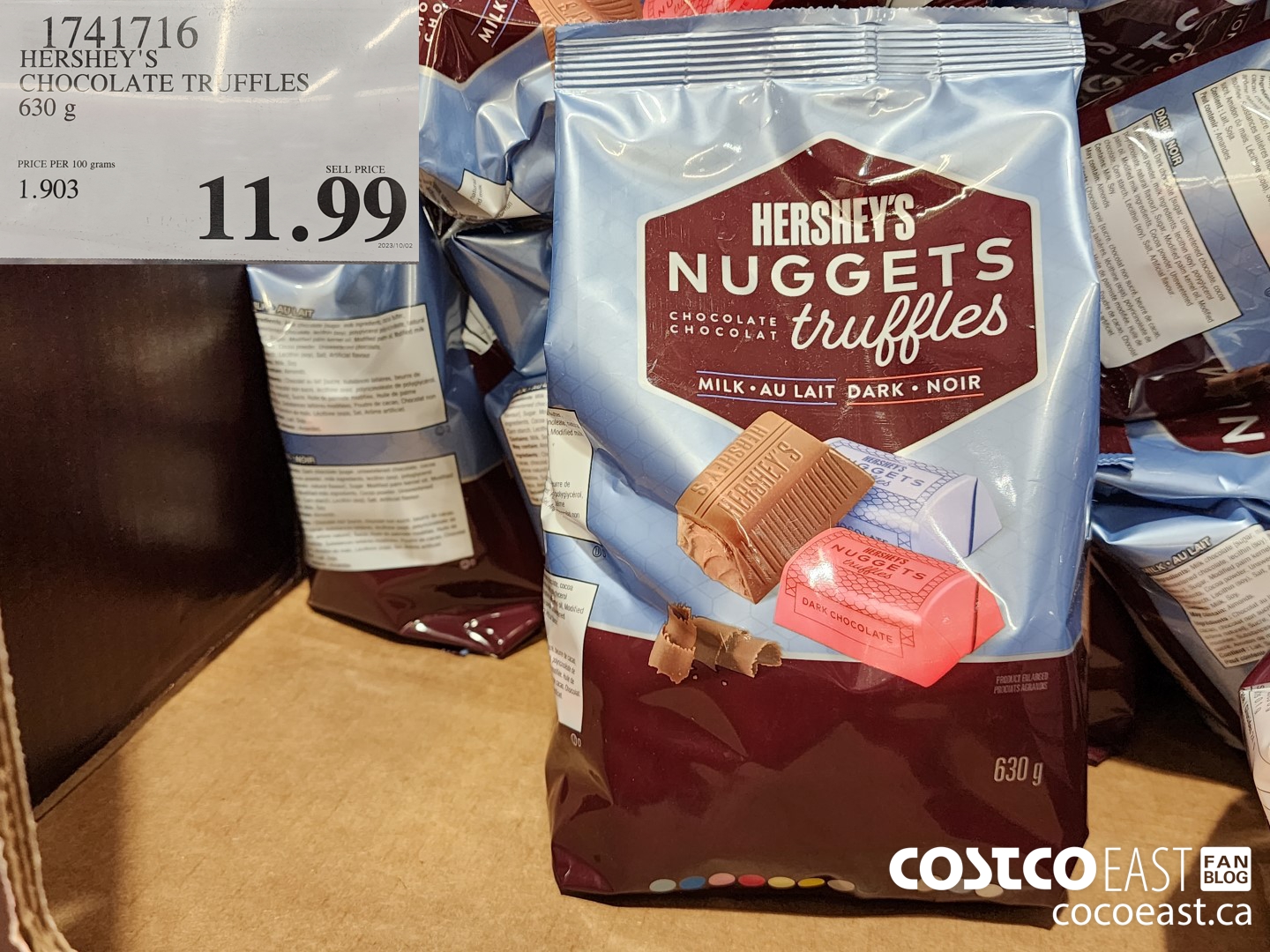 1741716 HERSHEY'S CHOCOLATE TRUFFLES 630 g $11.99