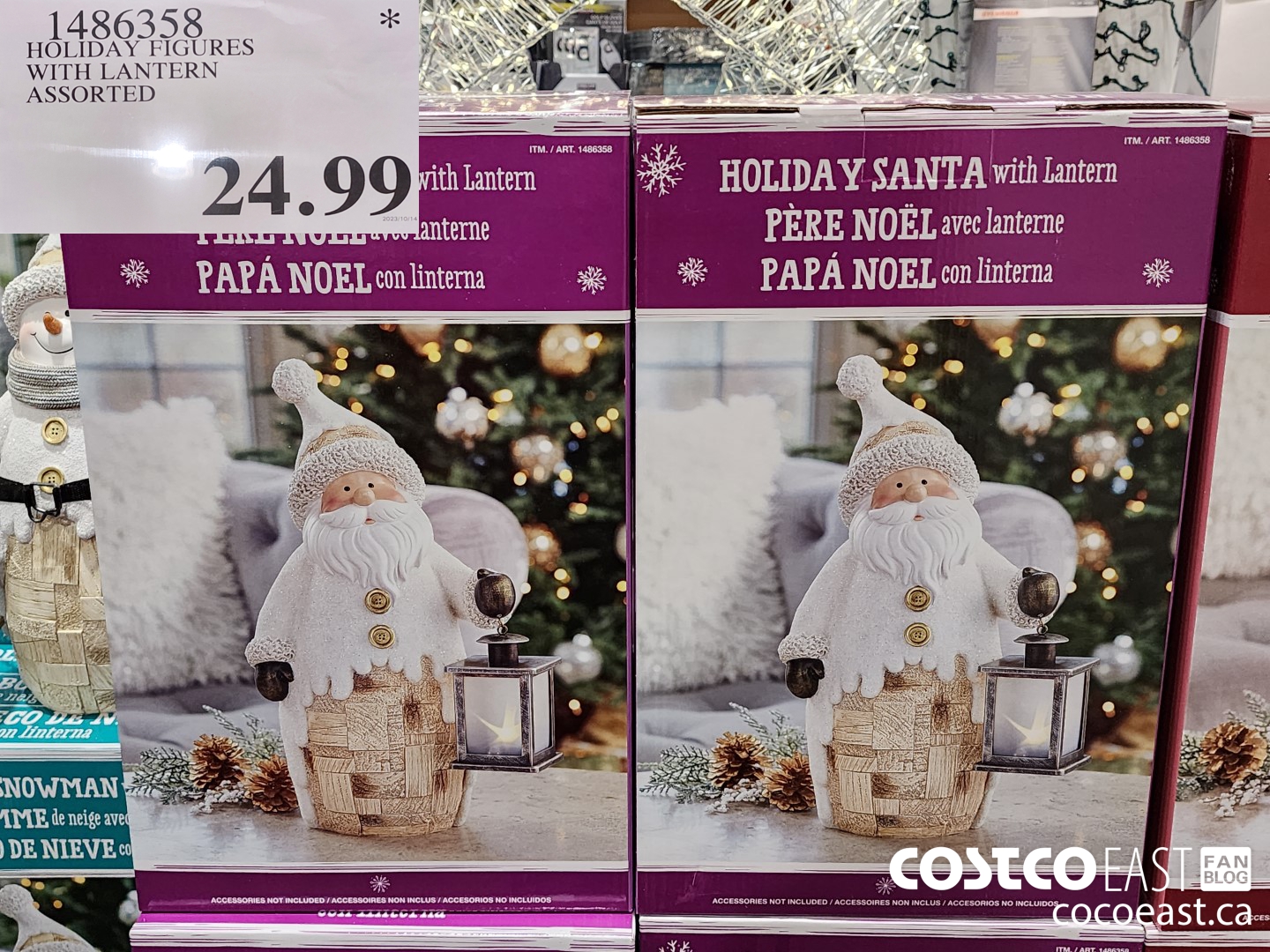 1486358 HOLIDAY FIGURES WITH LANTERN ASSORTED $24.99