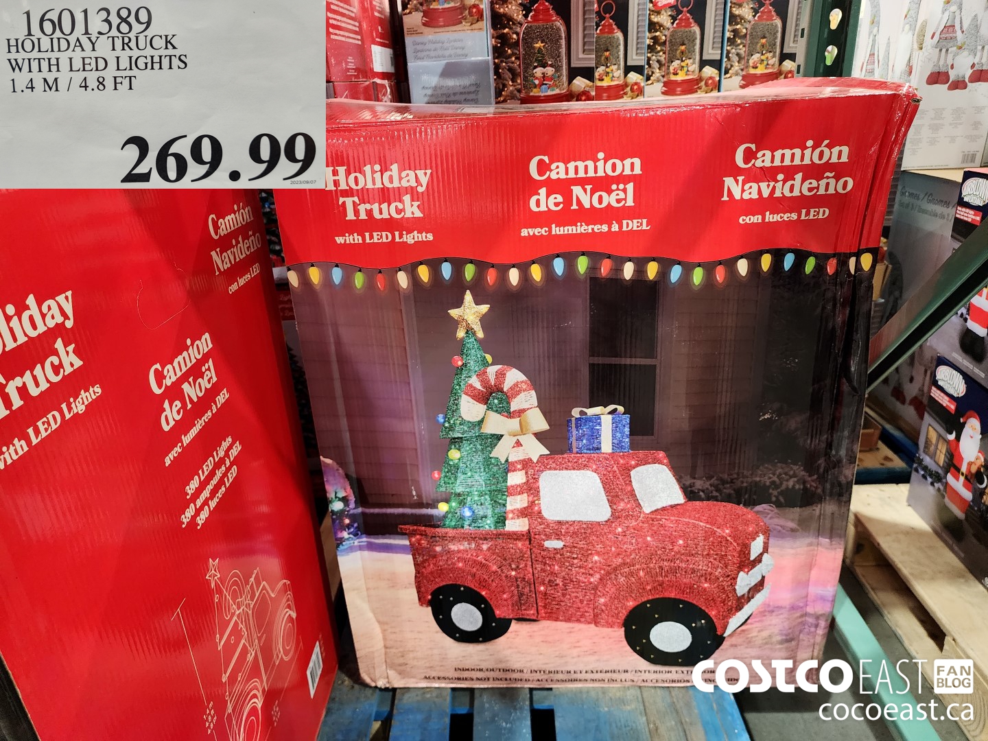 1601389 HOLIDAY TRUCK WITH LED LIGHTS 1.4M/4.8 FT $269.99