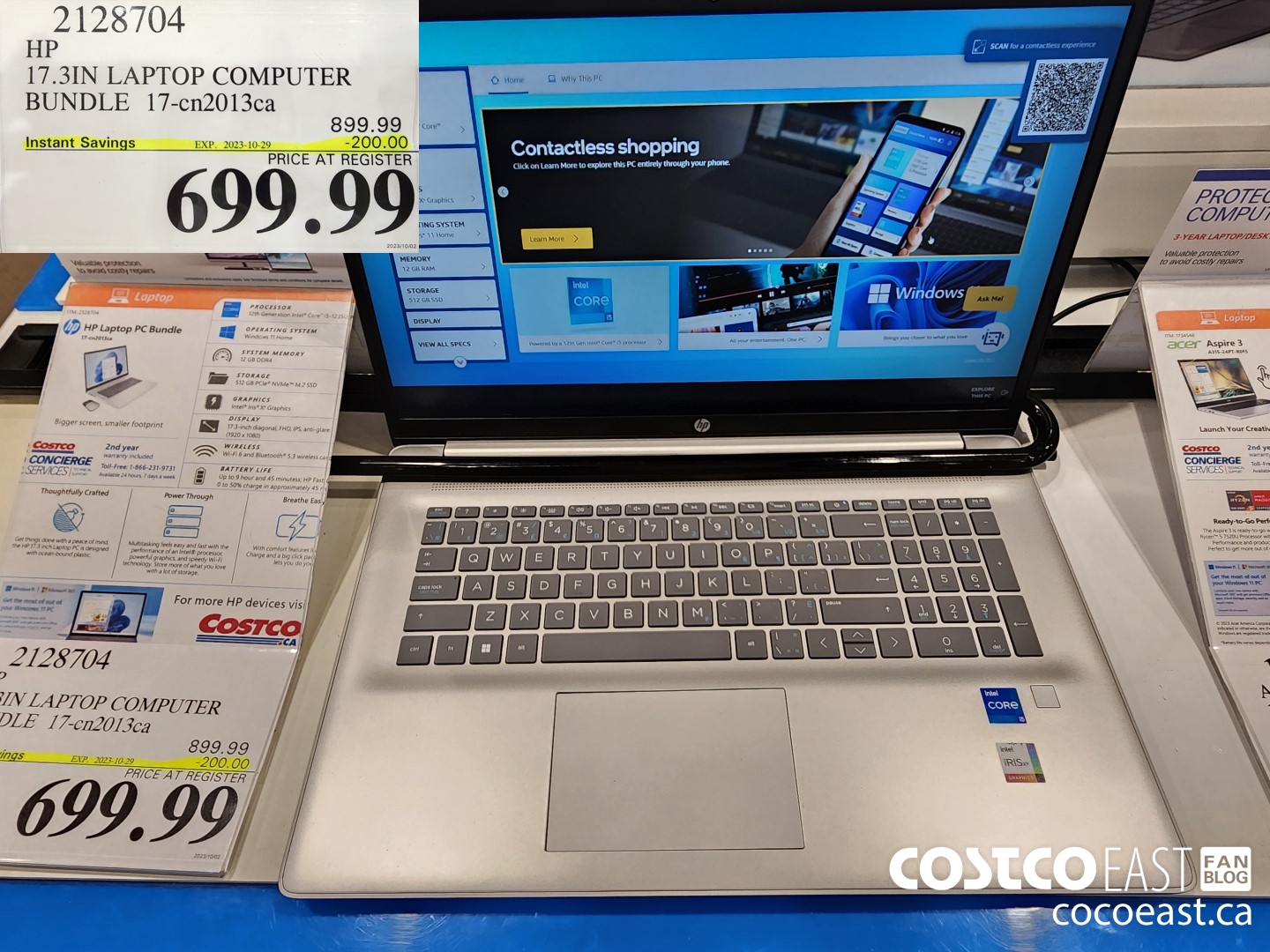 2128704 HP 17.3IN LAPTOP COMPUTER BUNDLE 17-cn2013ca ($200.00 INSTANT SAVINGS EXPIRES ON 2023-10-29) $699.99