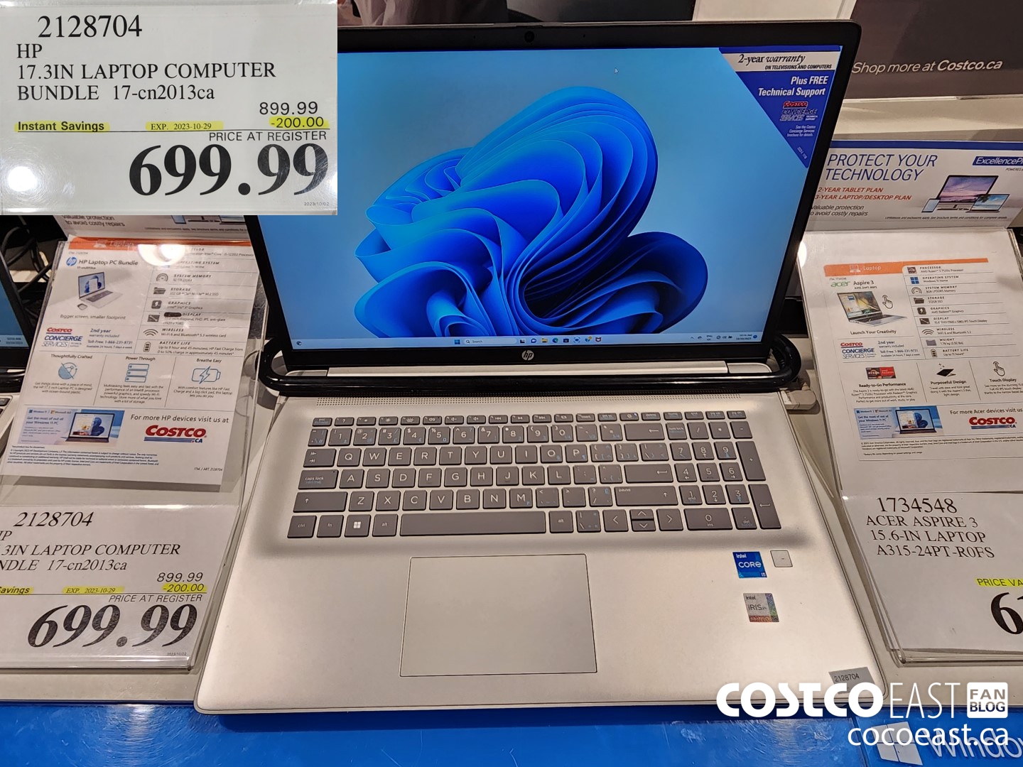 2128704 HP 17.3IN LAPTOP COMPUTER BUNDLE 17-cn2013ca ($200.00 INSTANT SAVINGS EXPIRES ON 2023-10-29) $699.99