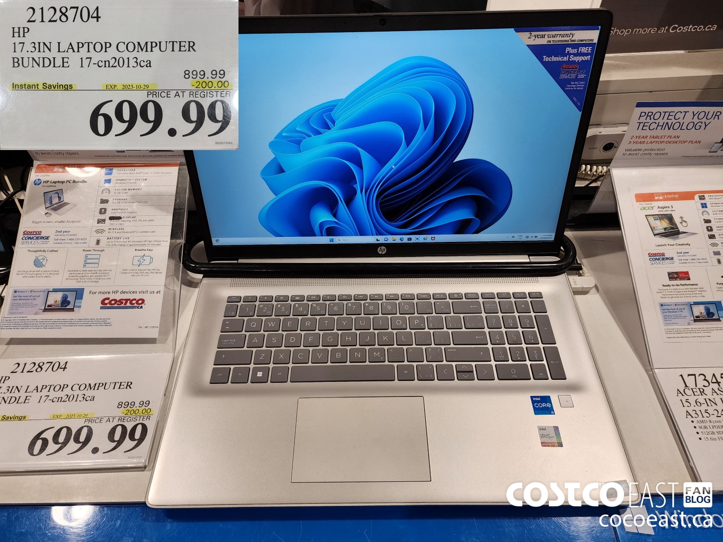 2128704 HP 17.3IN LAPTOP COMPUTER BUNDLE 17-cn2013ca ($200.00 INSTANT SAVINGS EXPIRES ON 2023-10-29) $699.99