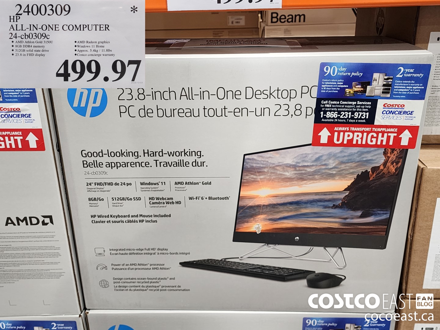 2400309 HP ALL-IN-ONE COMPUTER 24-cb0309c $499.97