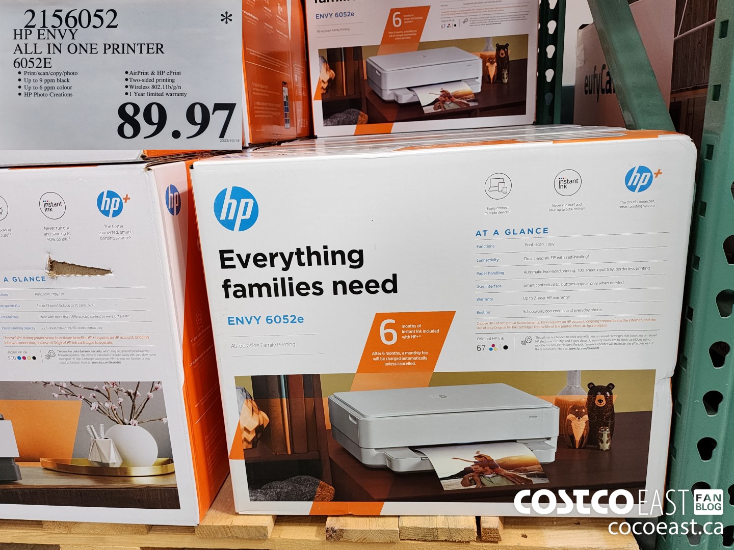 2156052 HP ENVY ALL IN ONE PRINTER 6052E $89.97