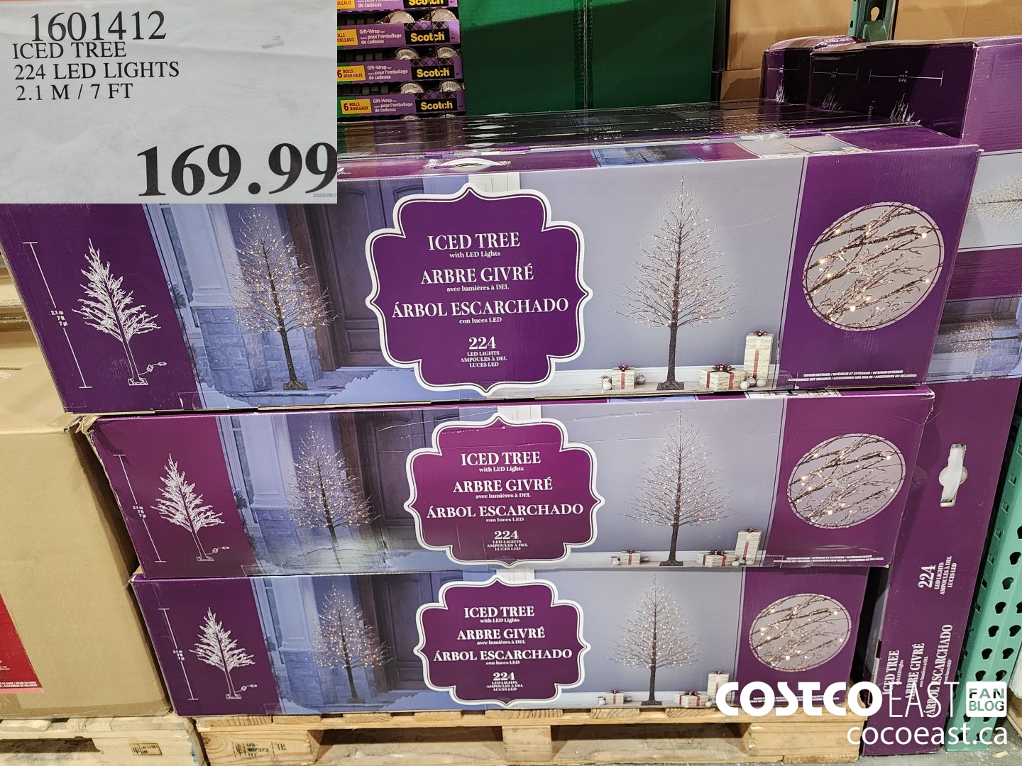 1601412 ICED TREE 224 LED LIGHTS 2.1 M / 7FT $169.99