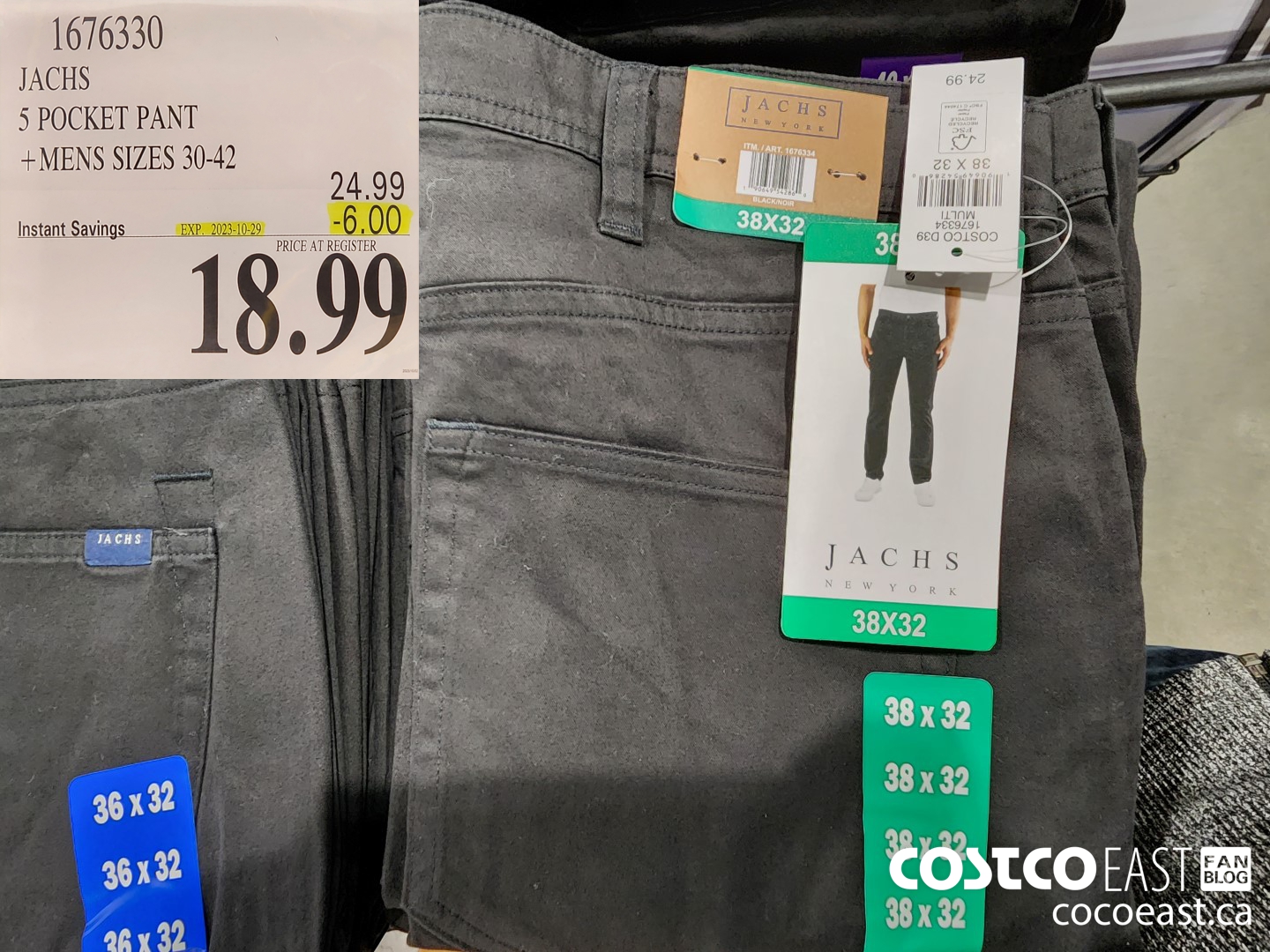 1676330 JACHS 5 POCKET PANT +MENS SIZES 30-42 ($6.00 INSTANT SAVINGS EXPIRES ON 2023-10-29) $18.99