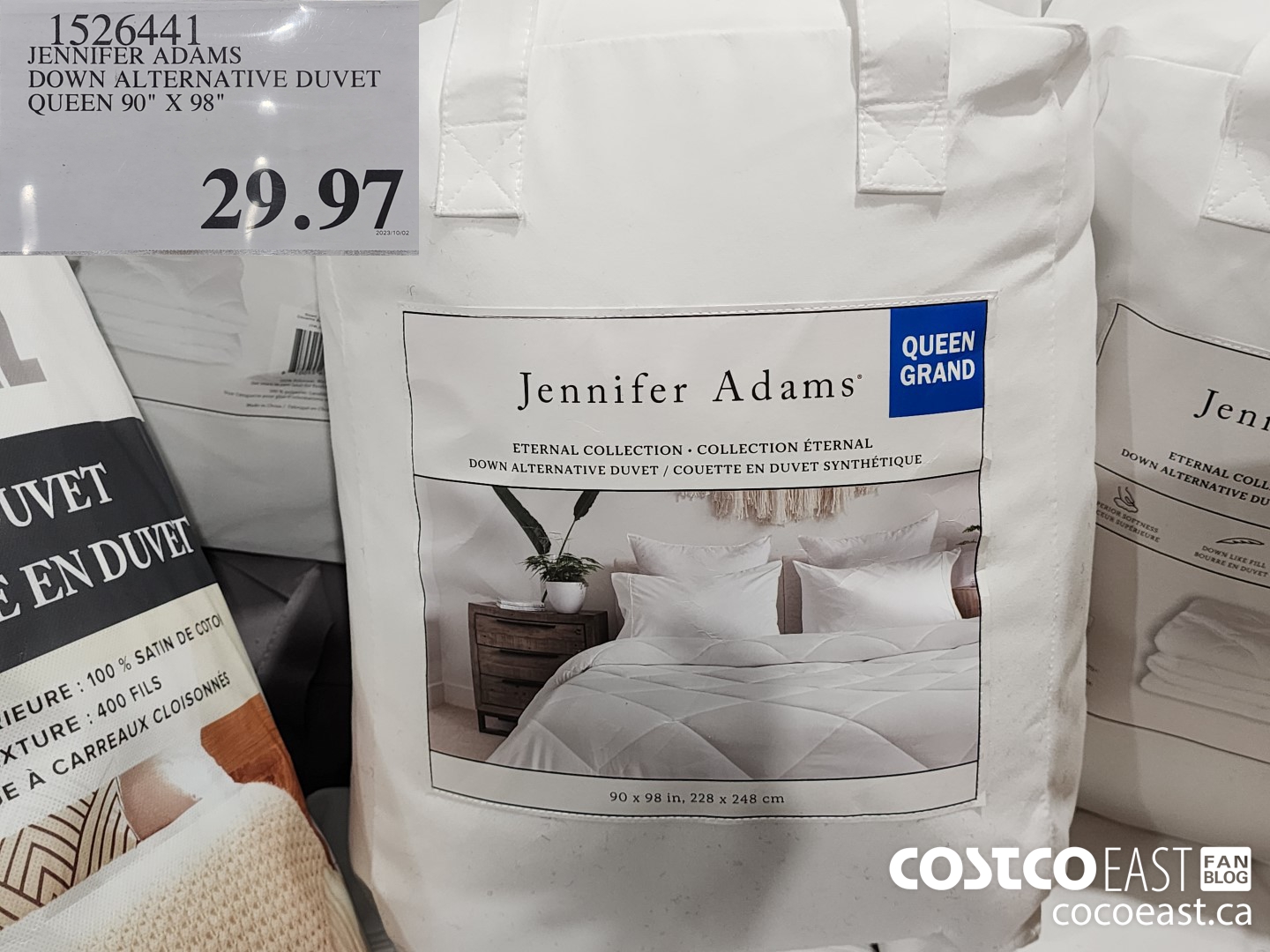 1526441 JENNIFER ADAMS DOWN ALTERNATIVE DUVET QUEEN 90