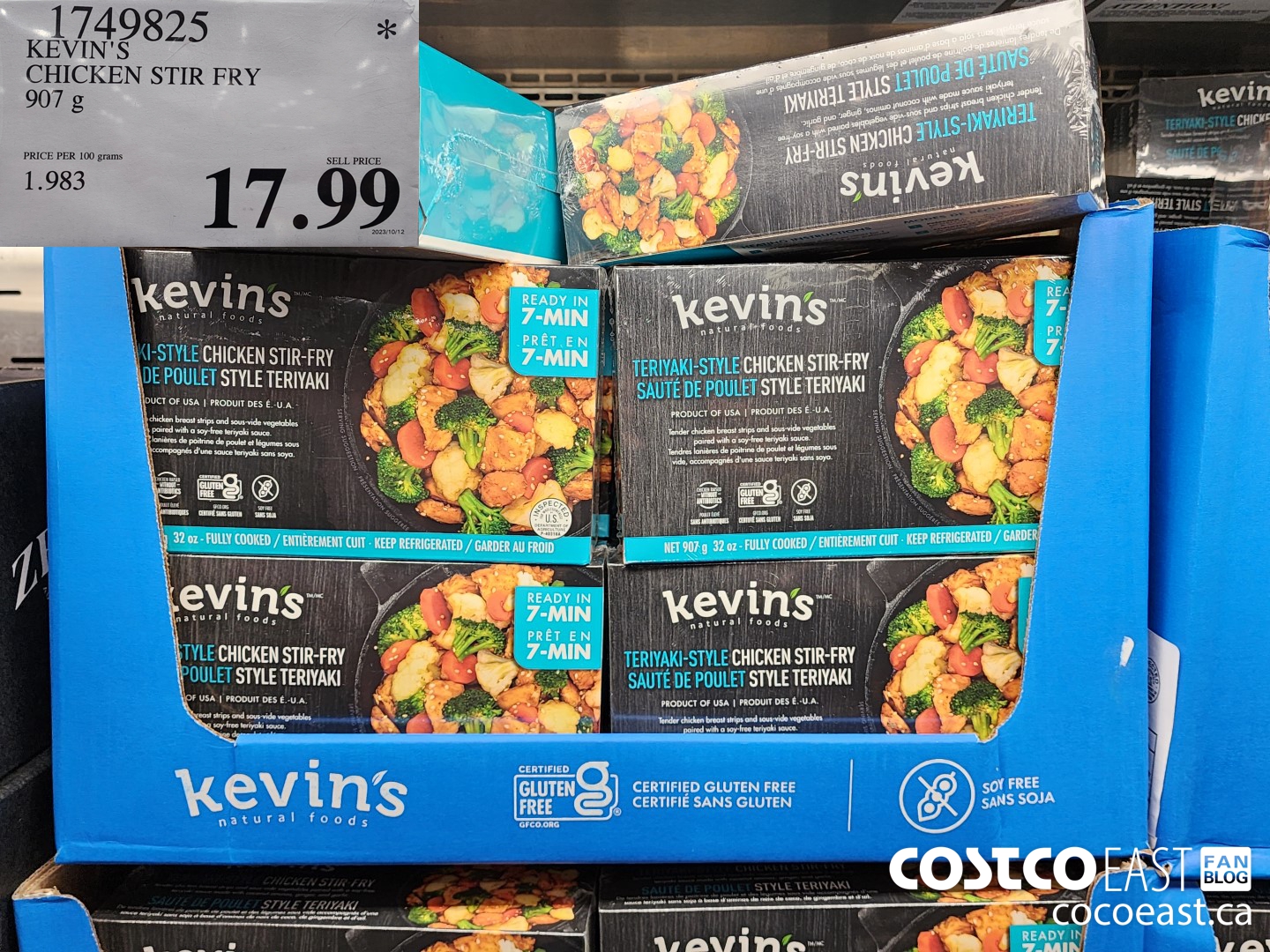 1749825 KEVIN'S CHICKEN SILK FRY 907 g $17.99