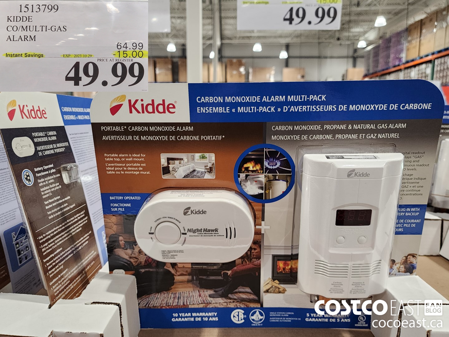 1513799 KIDDE CO/MULTI-GAS ALARM ($15.00 INSTANT SAVINGS EXPIRES ON 2023-10-29) $49.99