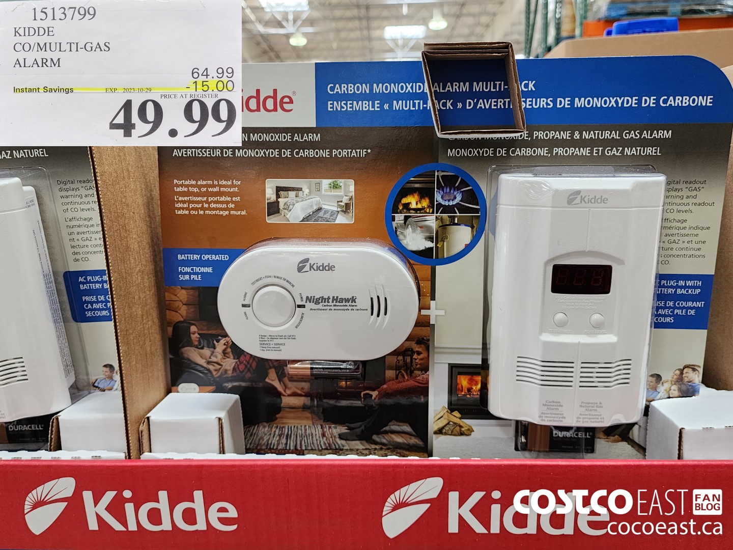 1513799 KIDDE CO/MULTI-GAS ALARM ($15.00 INSTANT SAVINGS EXPIRES ON 2023-10-29) $49.99