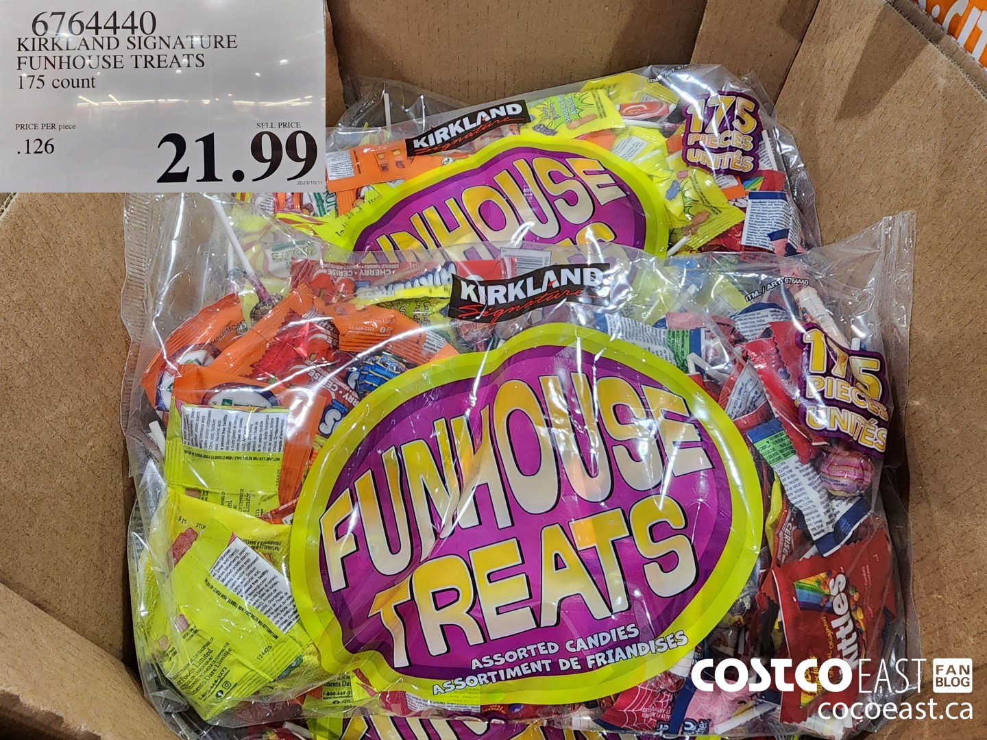6764440 KIRKLAND SIGNATTURE FUNHOUSE TREATS 175 COUNT $21.99