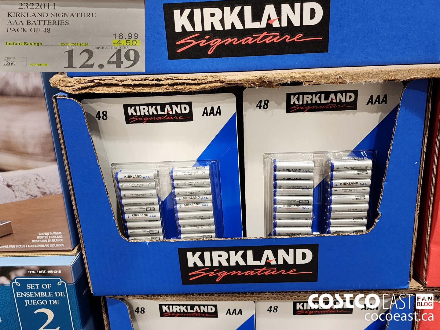 2322011 KIRKLAND SIGNATURE AAA BATTERIES PACK OF 48 ($4.50 INSTANT SAVINGS EXPIRES ON 2023-10-29) $12.49