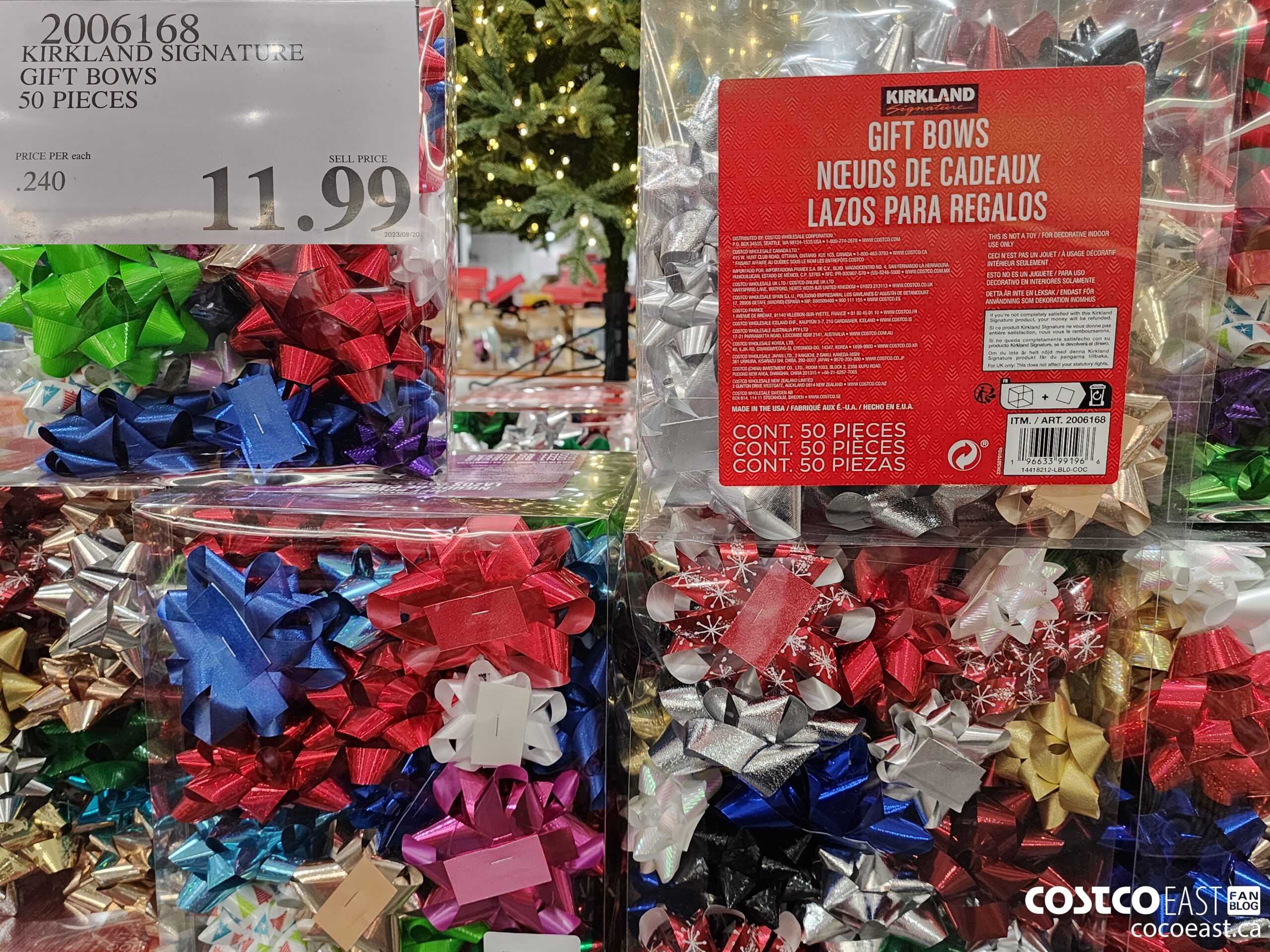 2006168 KIRKLAND SIGNATURE GIFT BOWS 50 PIECES $11.99