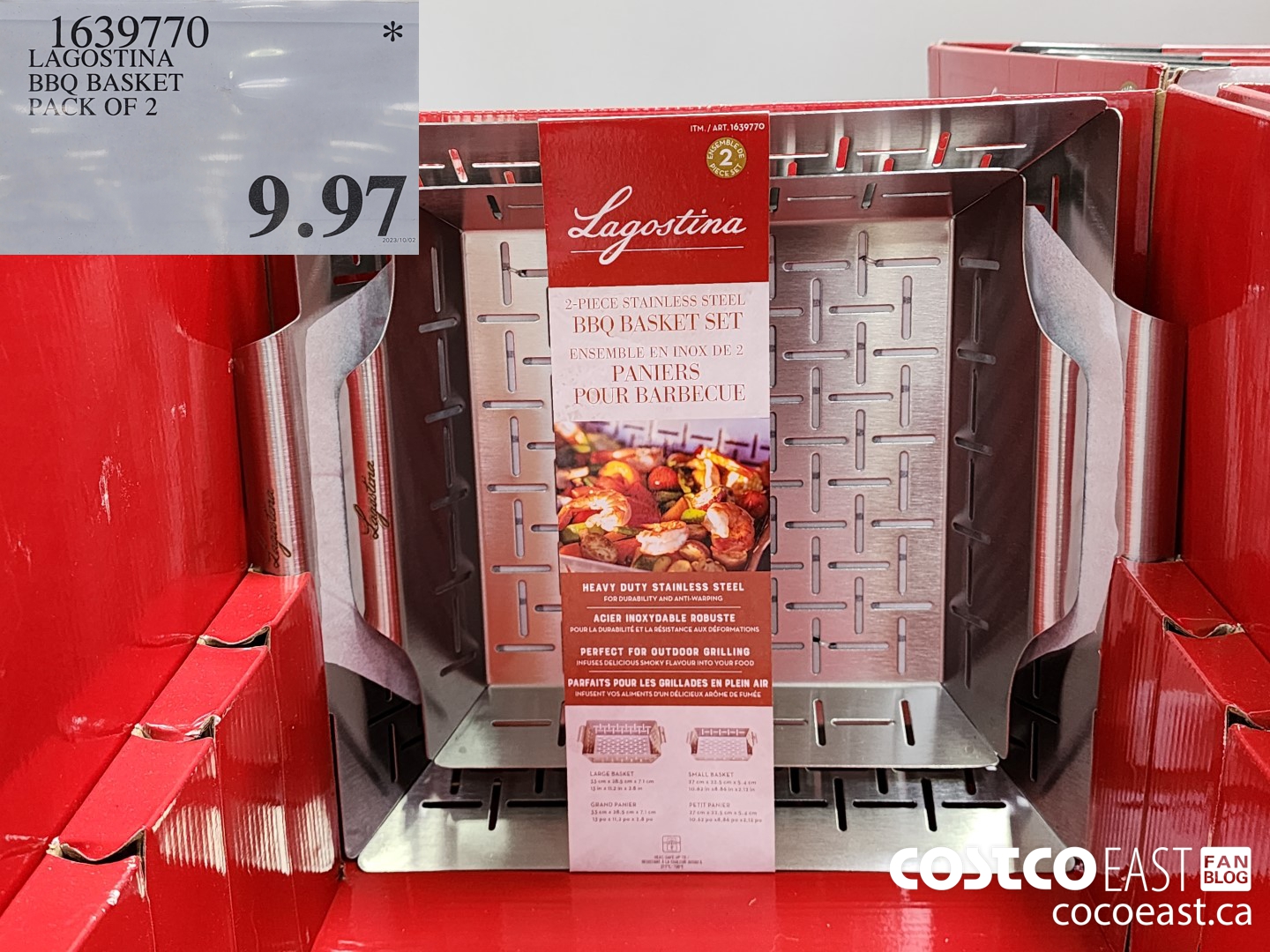 1639770 LAGOSTINA BBO BASKET PACK OF 2 $9.97