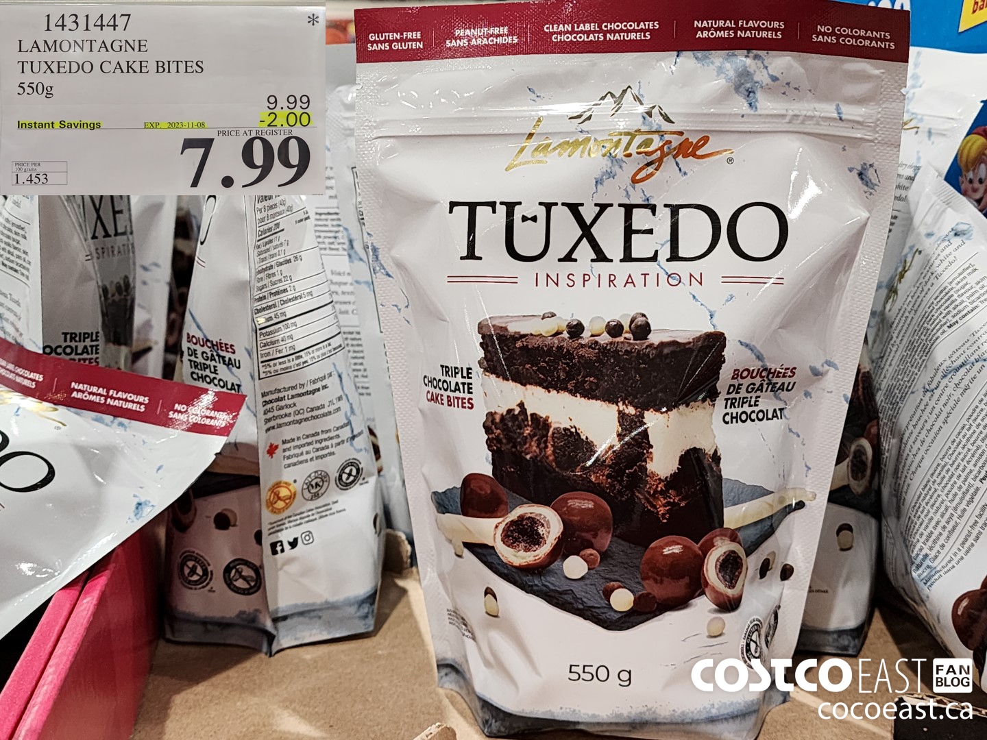 1431447 LAMONTAGNE TUXEDO CAKE BITES 550G ($2.00 INSTANT SAVINGS EXPIRES ON 2023-11-08) $7.99