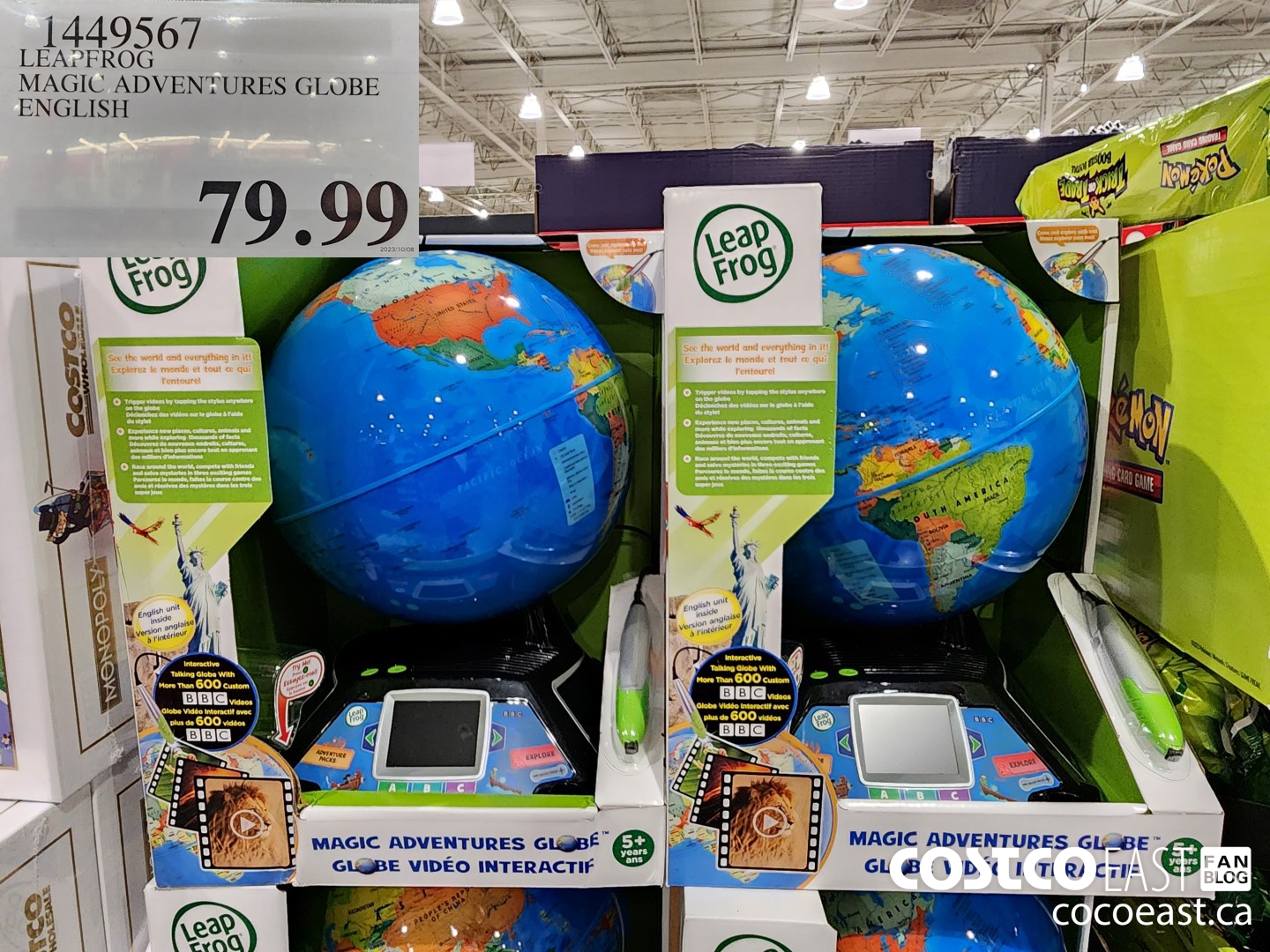 1449567 LEAPFROG MAGIC ADVENTURES GLOBE ENGLISH $79.99