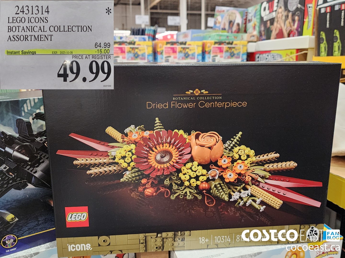 2431314 LEGO ICONS BOTANICAL COLLECTION ASSORTMENT ($15.00 INSTANT SAVINGS EXPIRES ON 2023-10-08) $49.99