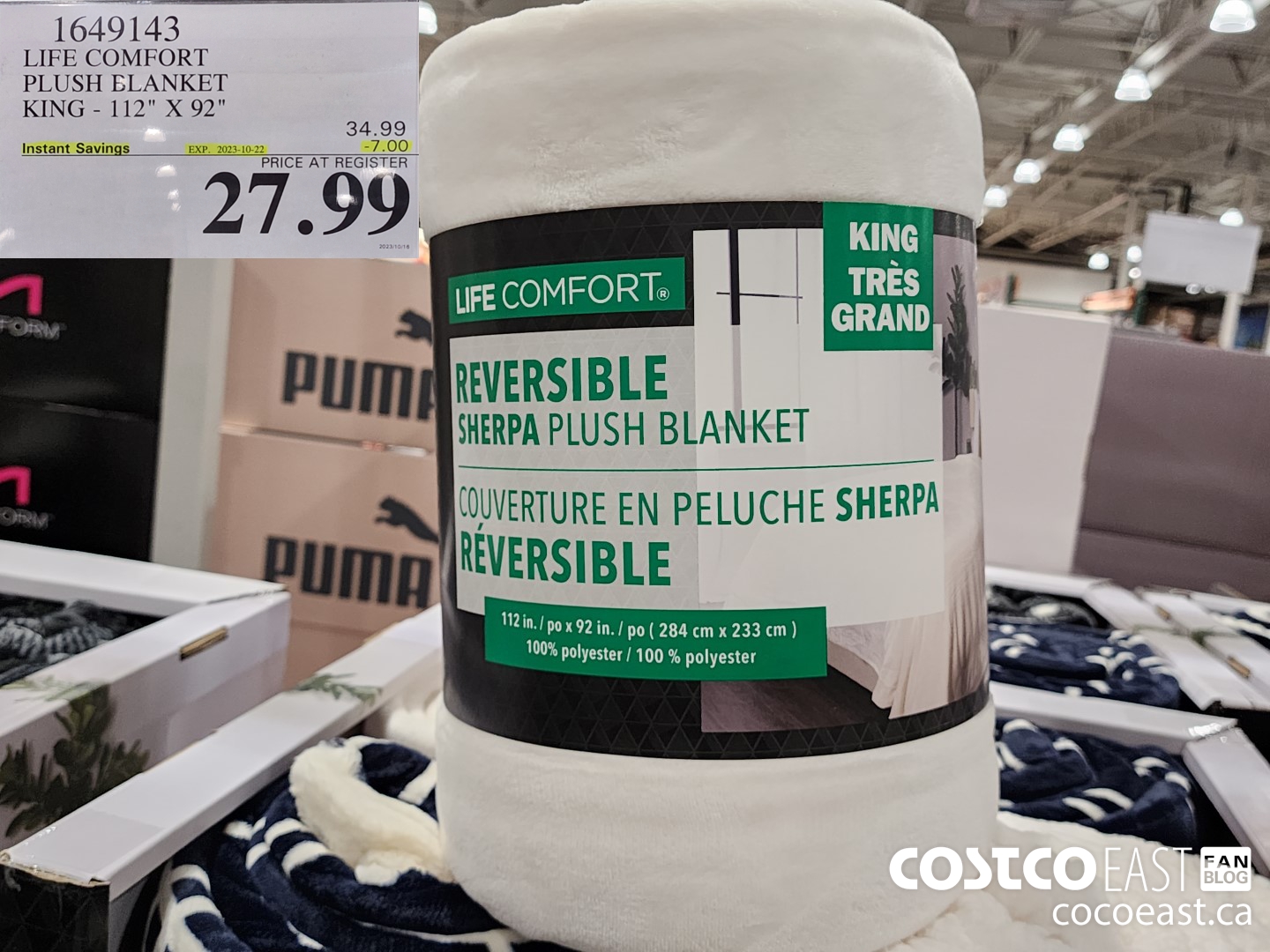 1649143 LIFE COMFORT PLUSH BLANKET KING 1 112